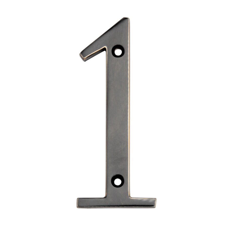 Gatehouse 4-in Aged Bronze in the House Letters & Numbers department at ...