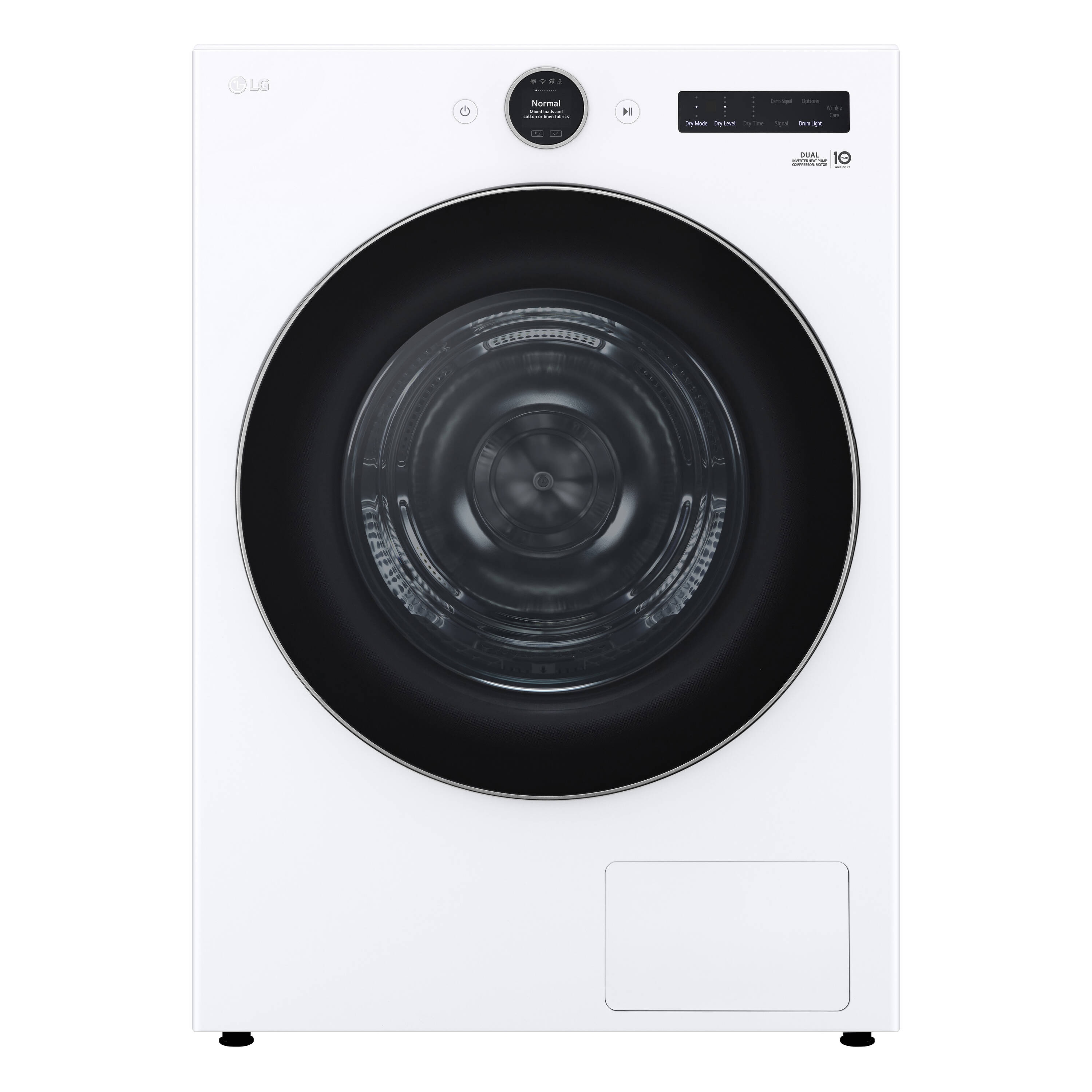 LG DLHC5502W 7.8-cu ft Stackable Ventless Heat Pump Electric Dryer ( White ) Energy Star Certified