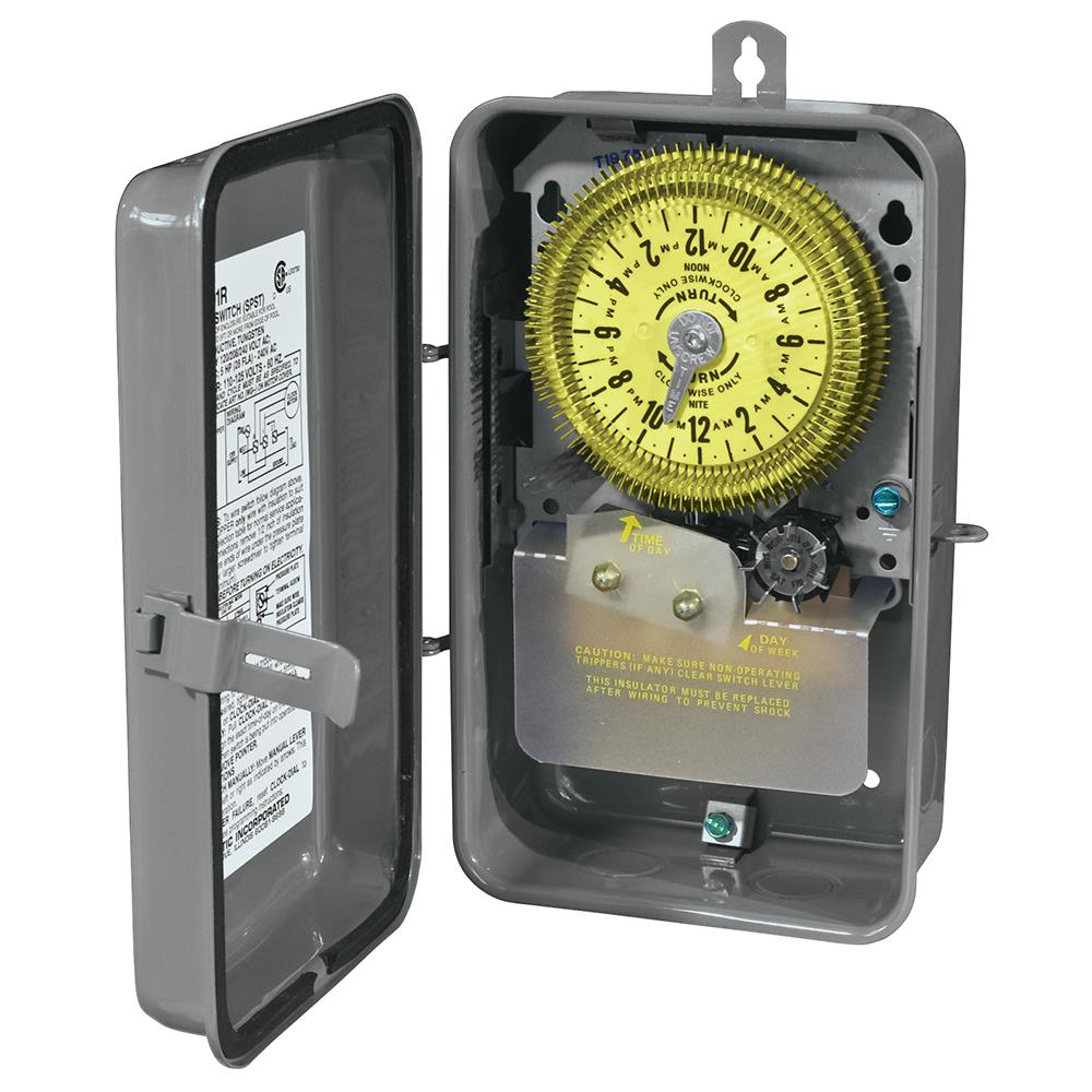 Intermatic 20-Amps 125-volt T1900 Series Mechanical Lighting Timer in ...