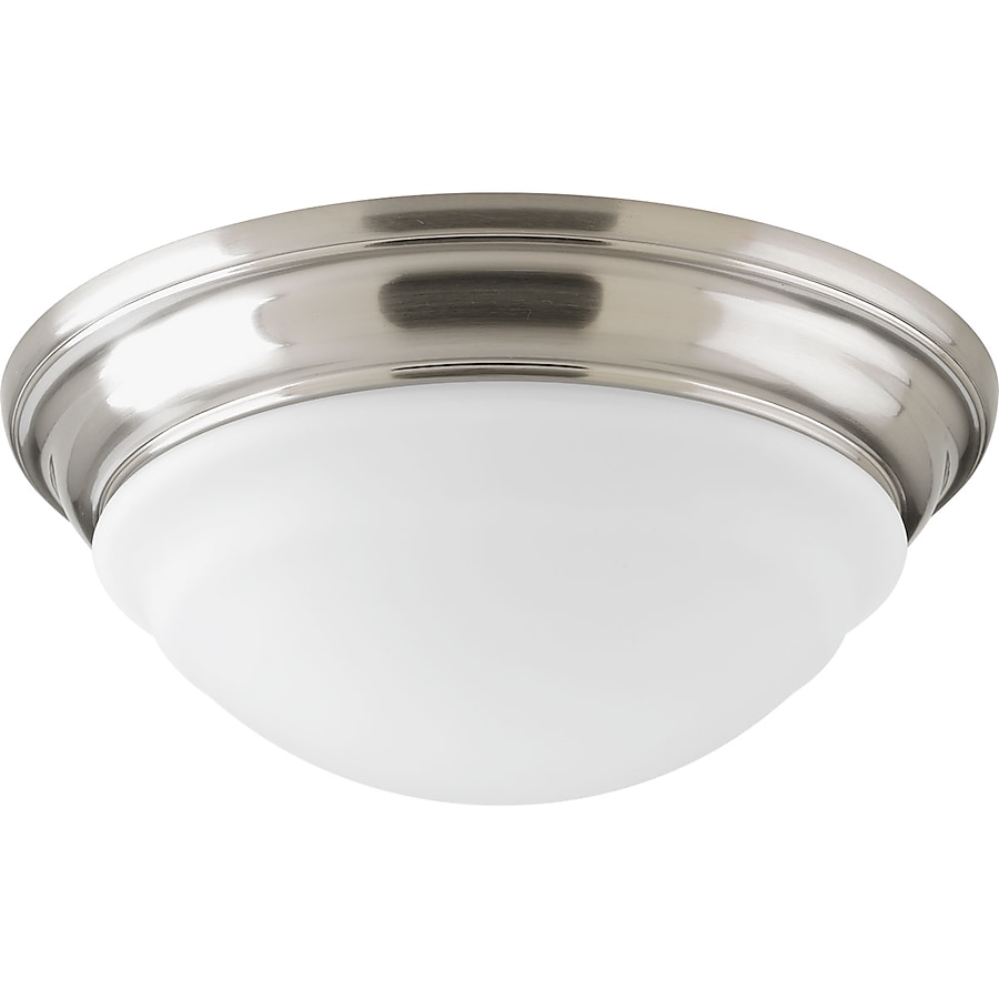 Progress Lighting LED Flush Mount 11-in Brushed Nickel Transitional LED Flush Mount Light ENERGY STAR Progress Lighting LED Flush Mount 11-in Brushed Nickel Transitional LED Flush Mount Light ENERGY STAR