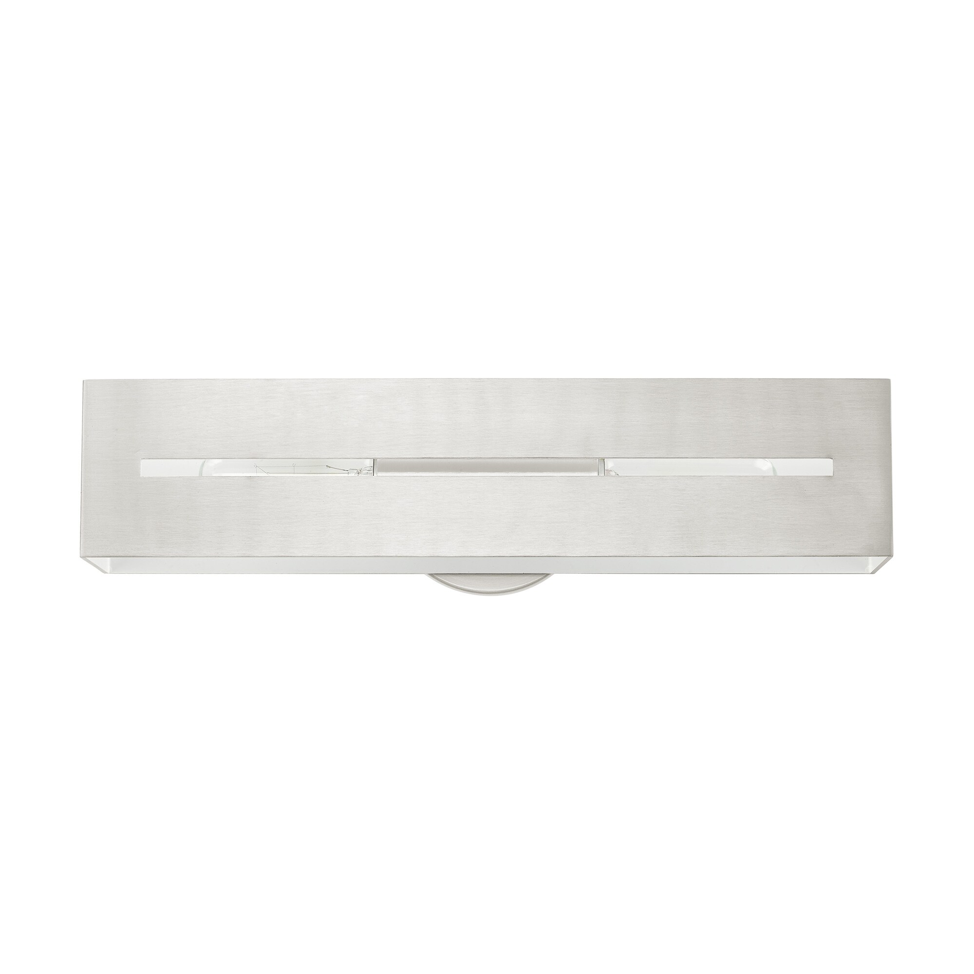 Livex Lighting Soma 18-in 2-Light Brushed Nickel Industrial Vanity 