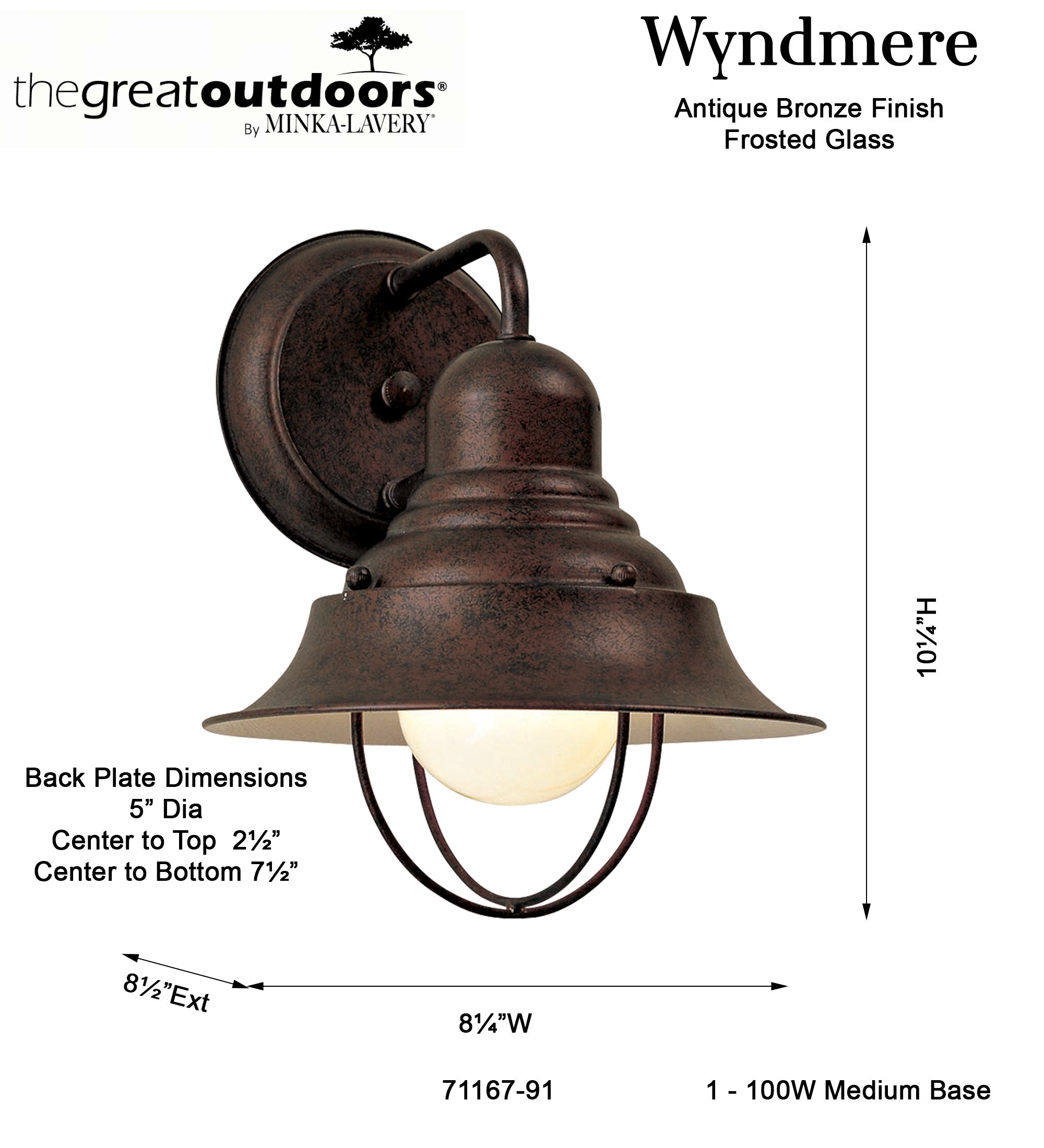 Minka Lavery 71167-91 Outdoor-Wall-Lighting - View #3
