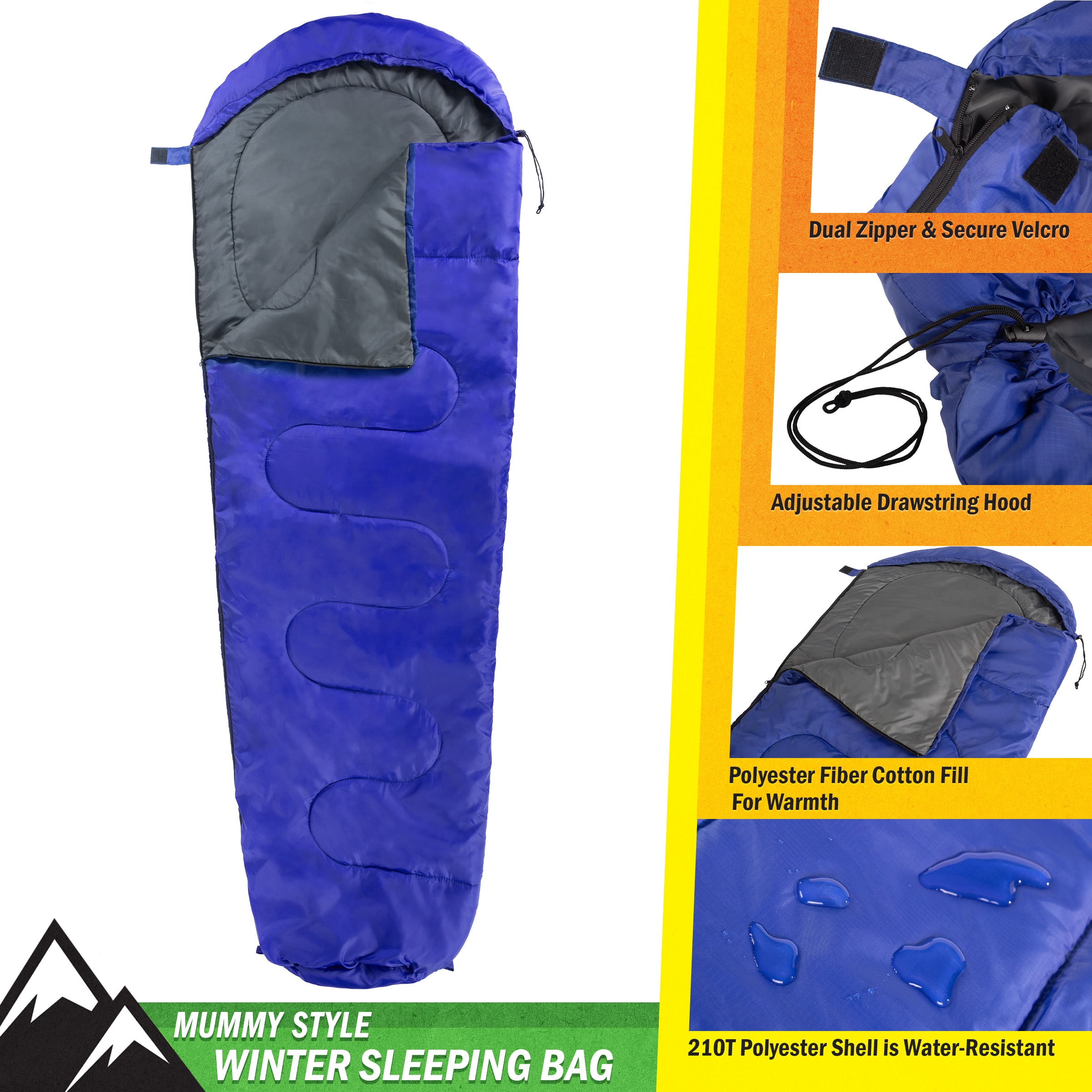 Wakeman 75-CMP1115 Sleeping-Bags - View #2