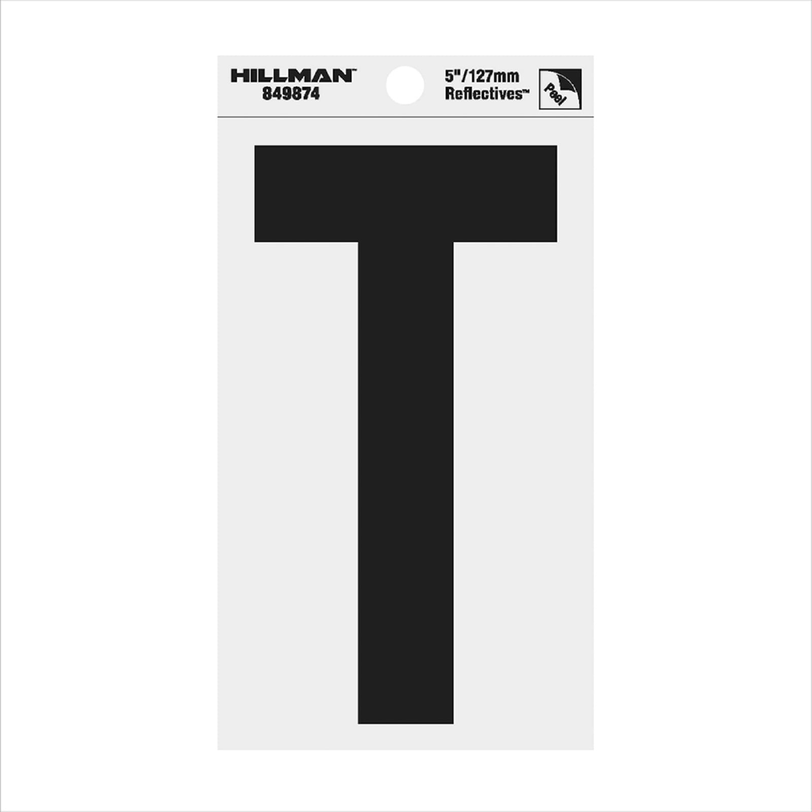Hillman 849874 5-in Reflective Black T