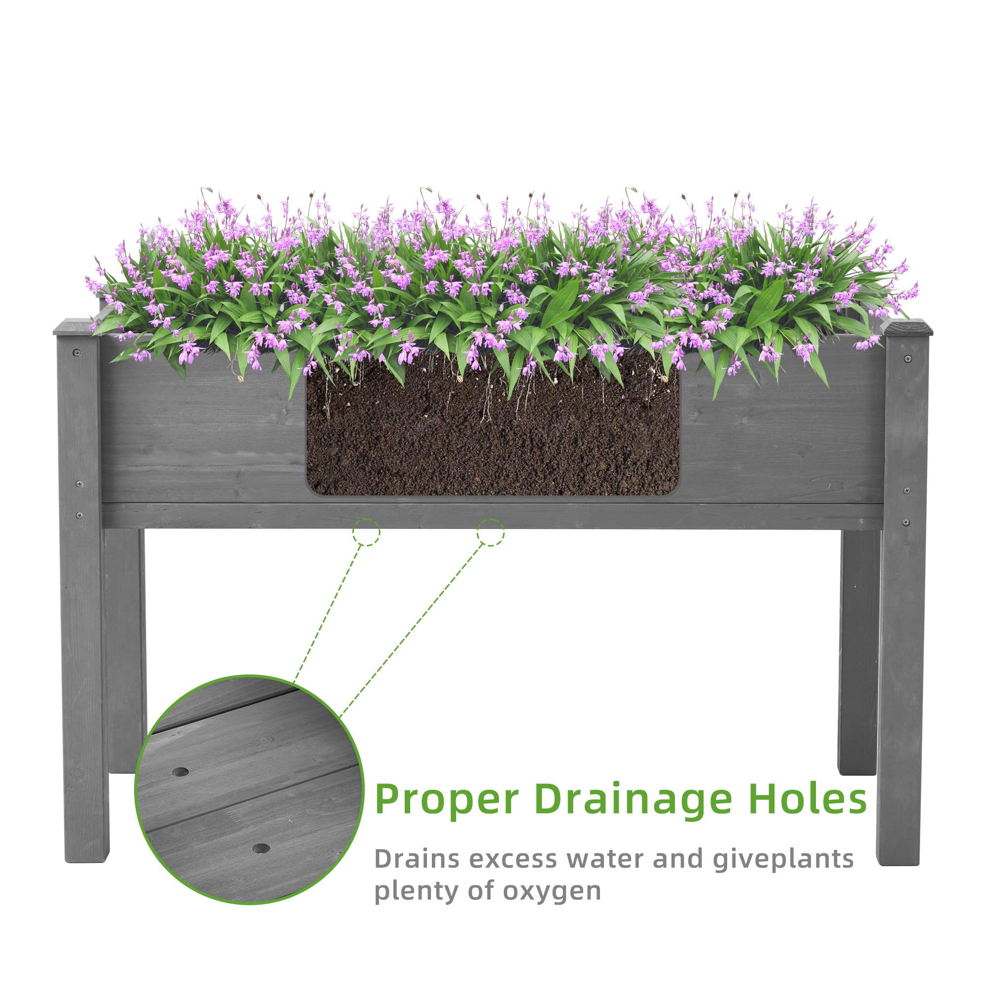 AHIOU HOME ZAAHG-P160712GB Raised-Planter-Boxes - View #7