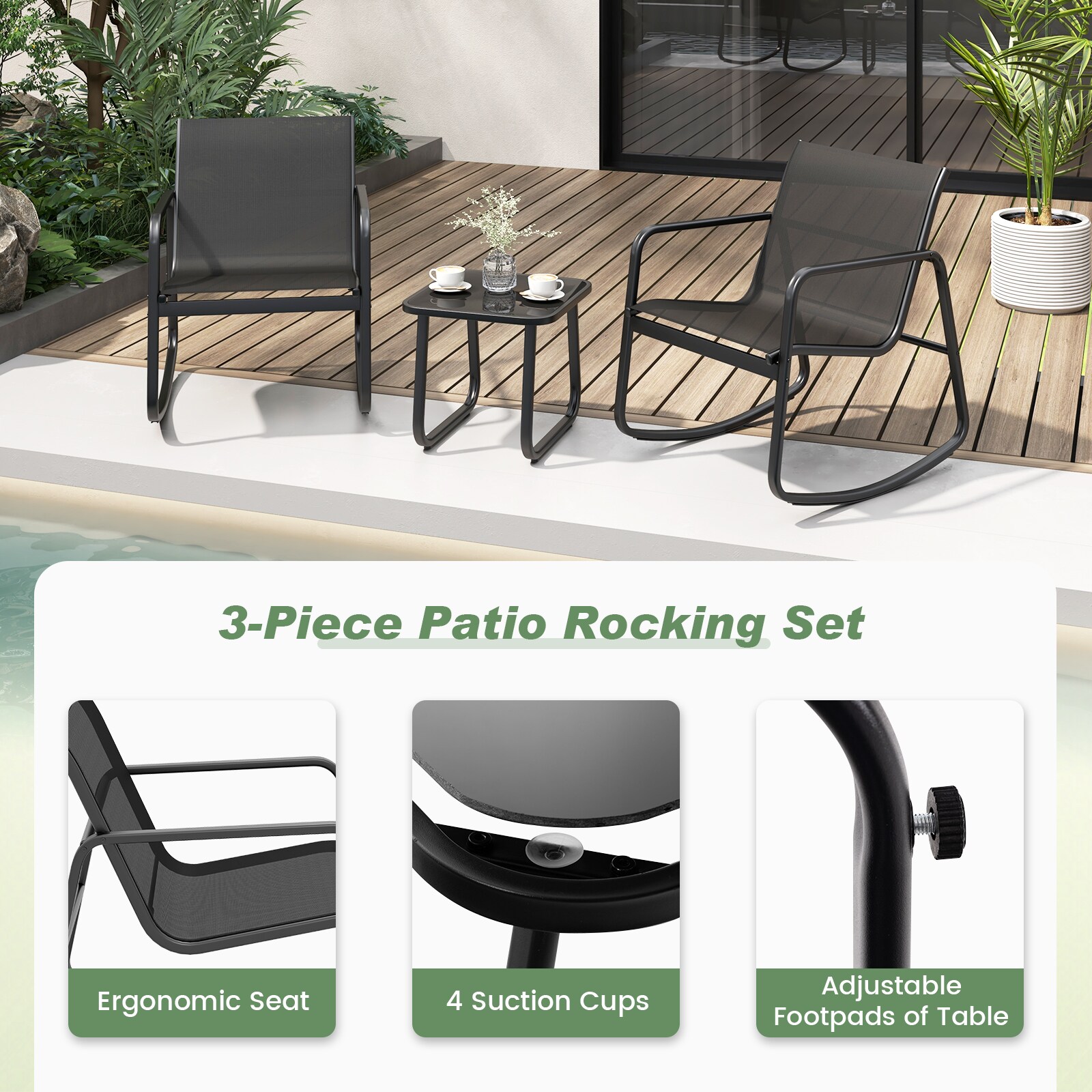 Forclover HBV-11538DK Patio-Conversation-Sets - View #6