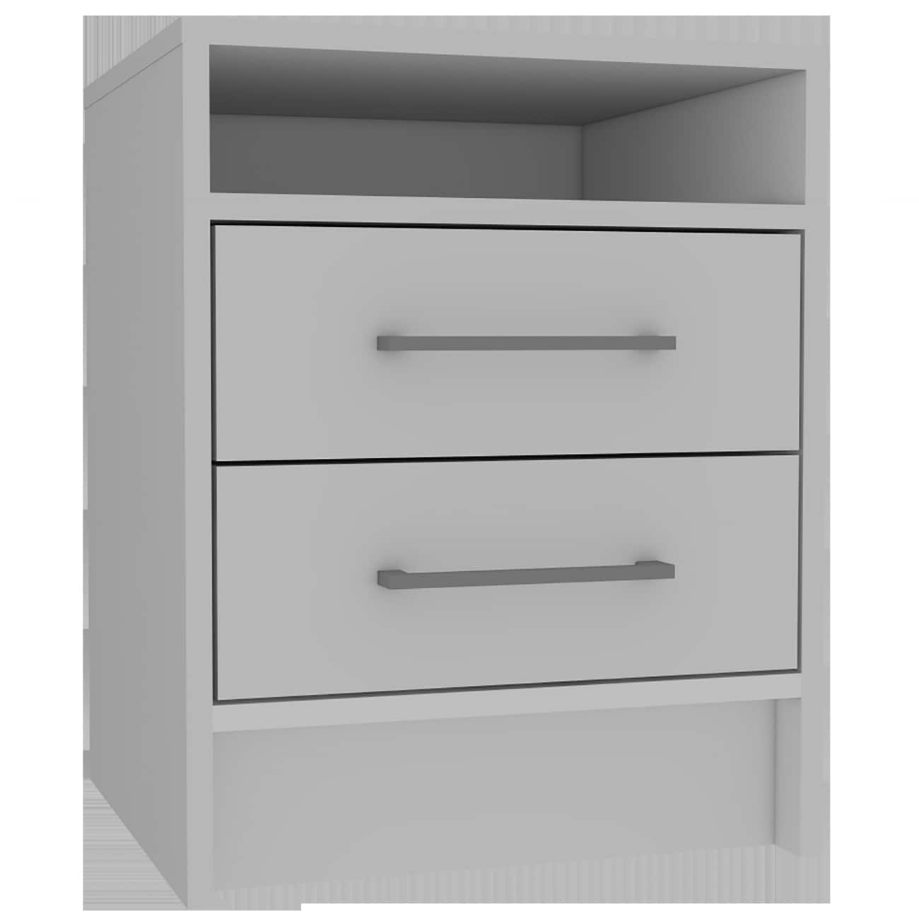 HomeRoots 4000438333 White Oak Nightstand