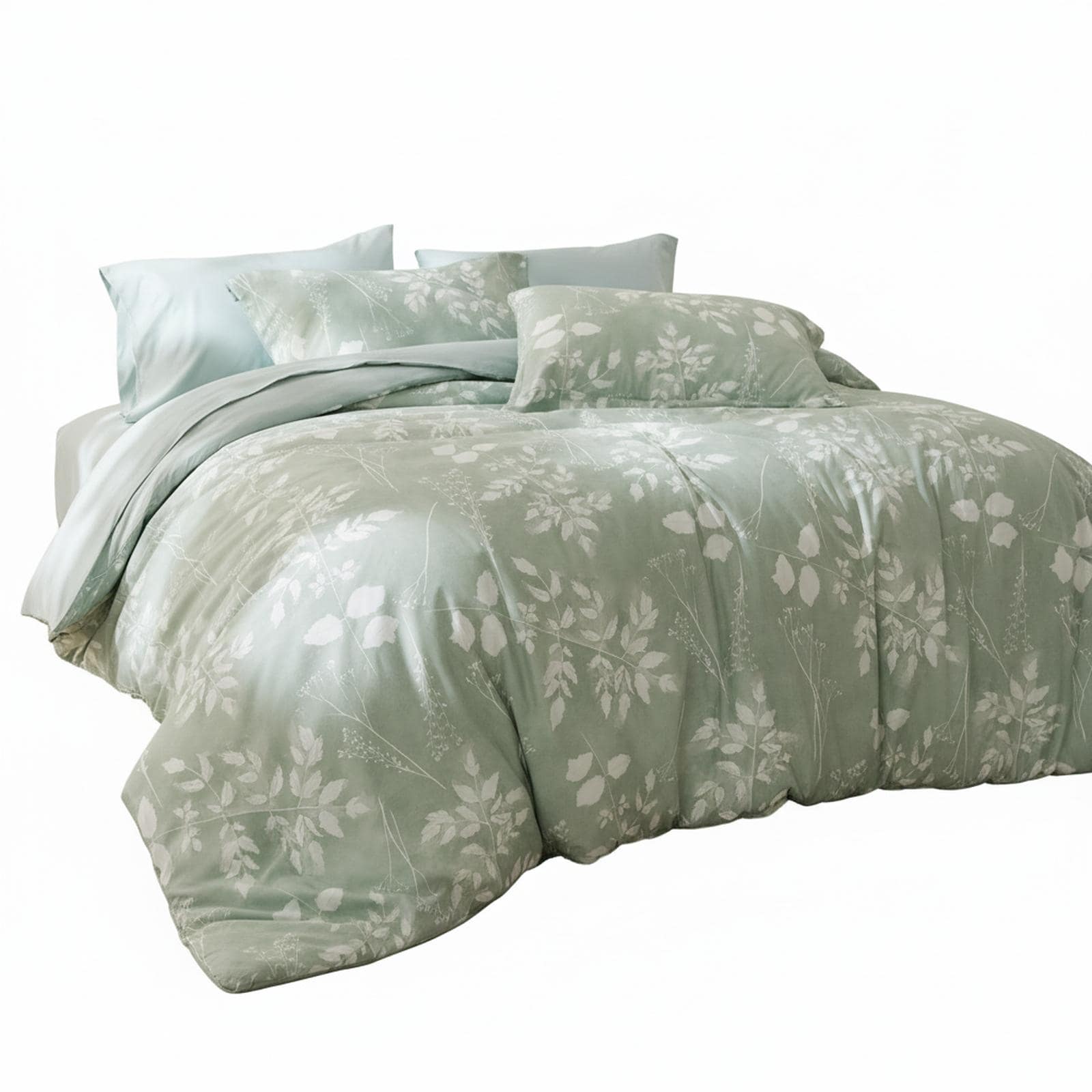 OMOMMD Queen Bed in a Bag Comforter Set Extra Soft Brushed Microfiber Puffy Comfort Durable Bedding with Sheets Pillowcases Shams