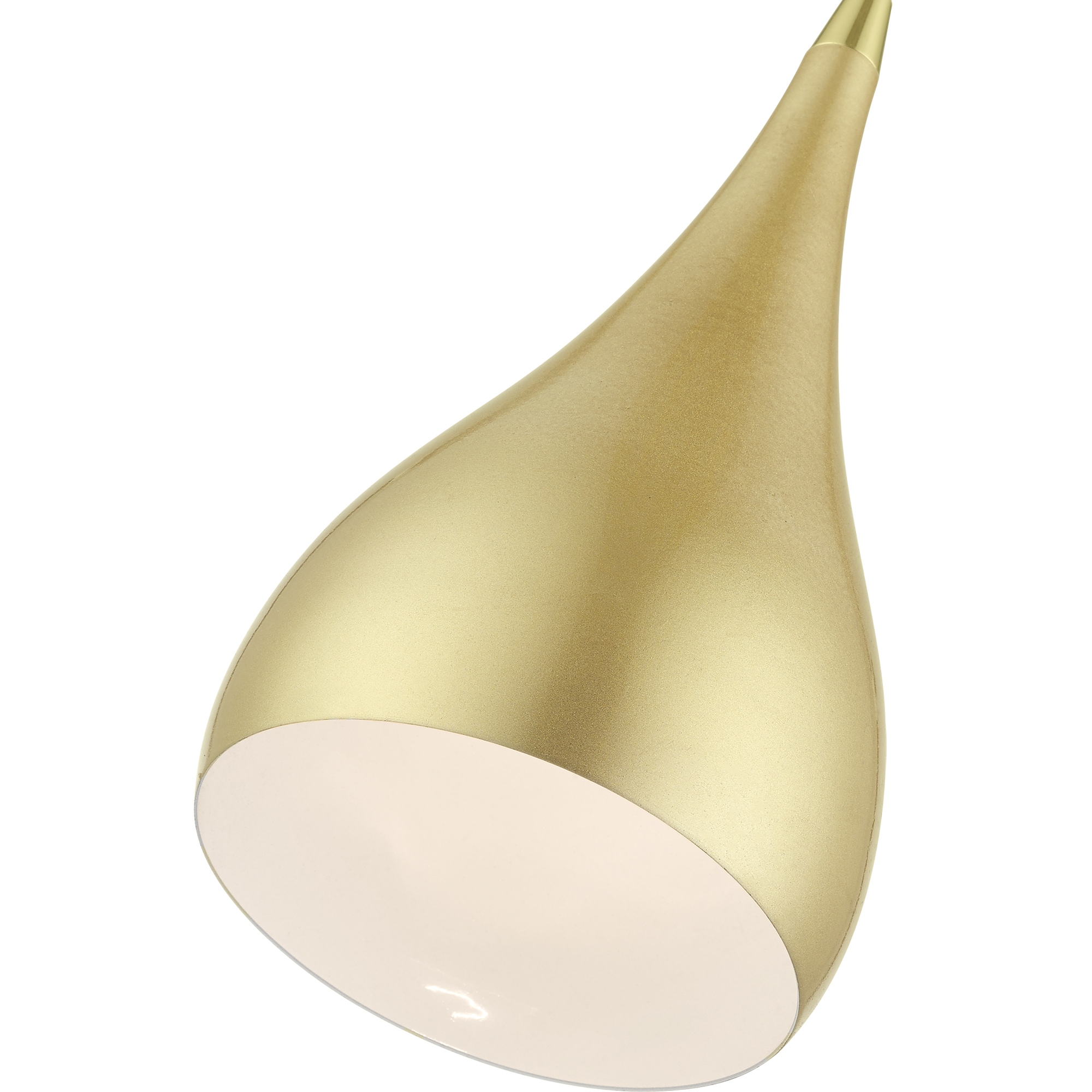 Soft Gold and Polished Brass Mini Pendant Light