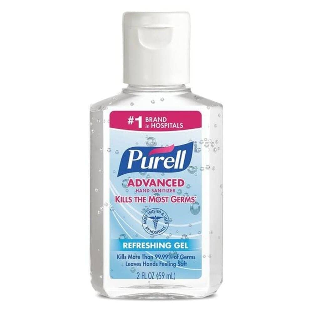 PURELL Advanced Hand Sanitizer Gel 2oz Portable Bottle PK24 9605-24 #9605-24