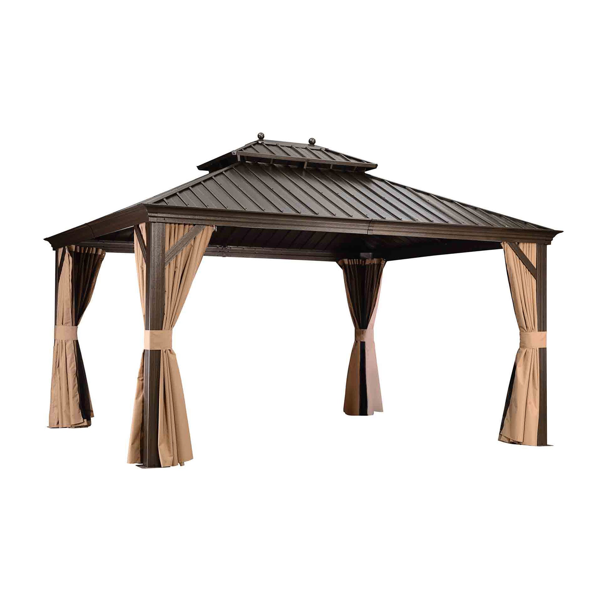 PURPLE LEAF LSMHS1214DB Wood-Resin-Gazebos - View #2