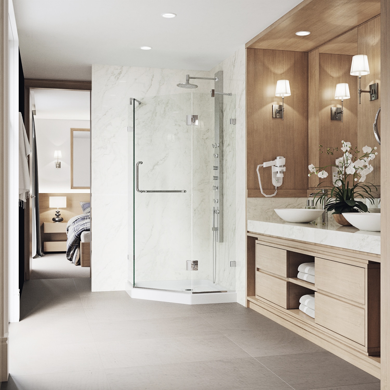 VIGO VG6062CHCL36WS Alcove-Shower-Kit - View #4