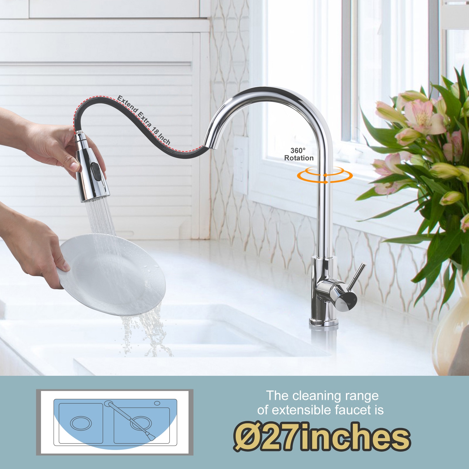 WOWOW 2310301C-AMUS Kitchen-Faucets - View #2