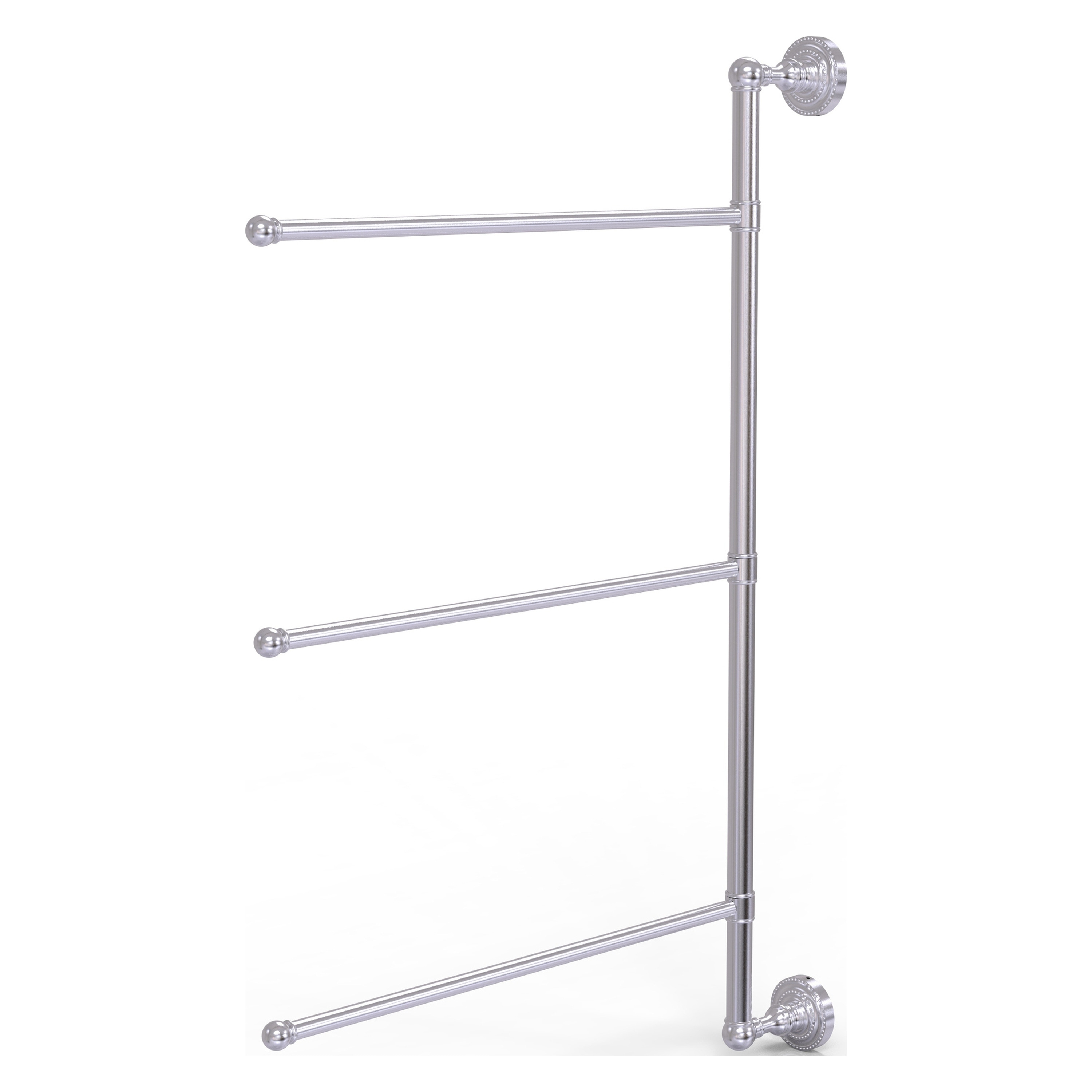 Allied Brass DT-27/3/16/28-SCH Dottingham 28-in Satin Chrome Wall mount Single Towel Bar