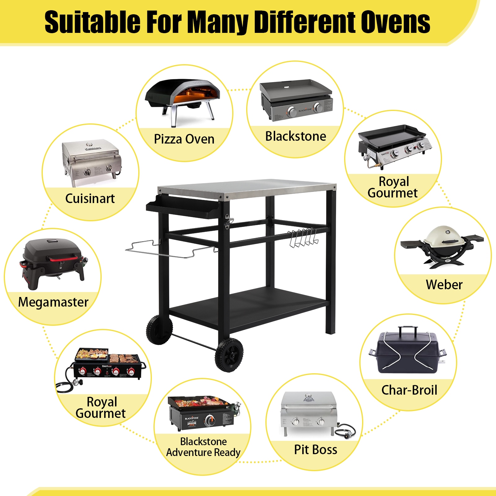 Outopee LO1G57000684 Grill-Carts-Grill-Stands - View #4