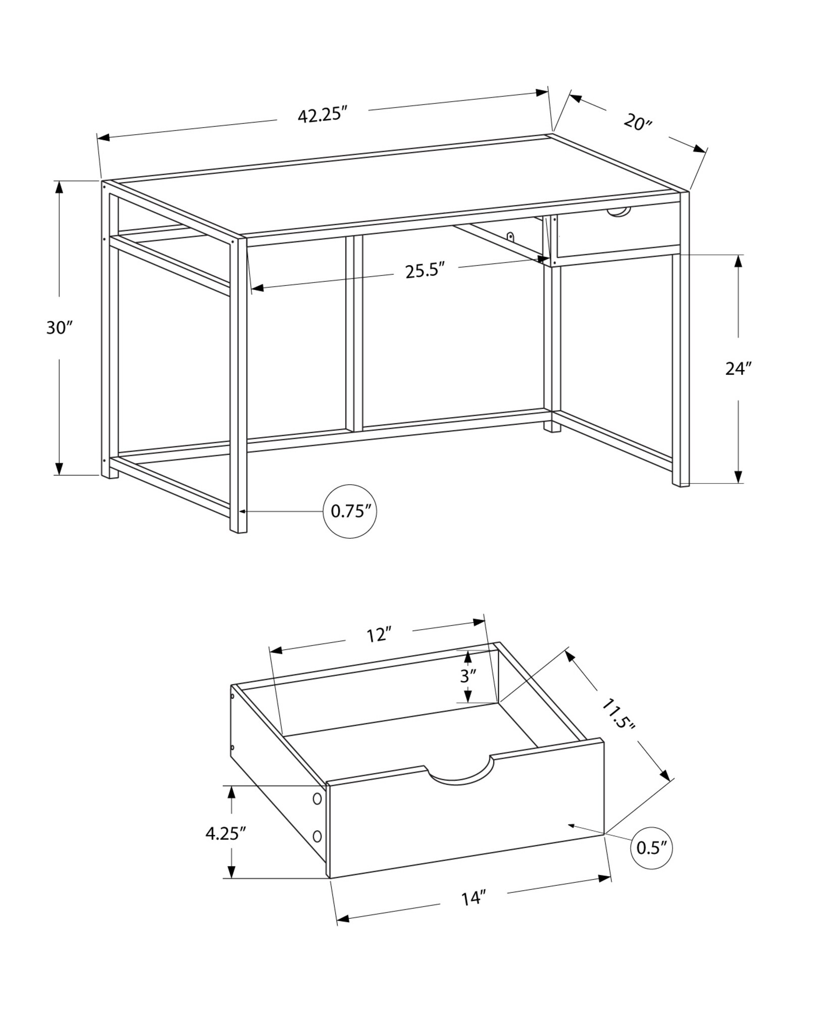 Blisstyle DESK263 desks - View #3
