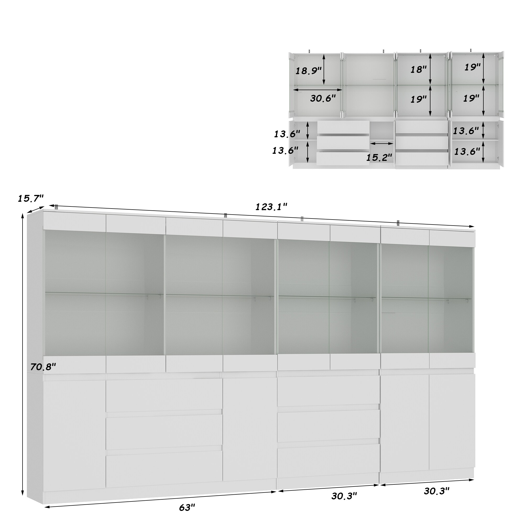 FUFU&GAGA KF020441+442+444L bookcases - View #12
