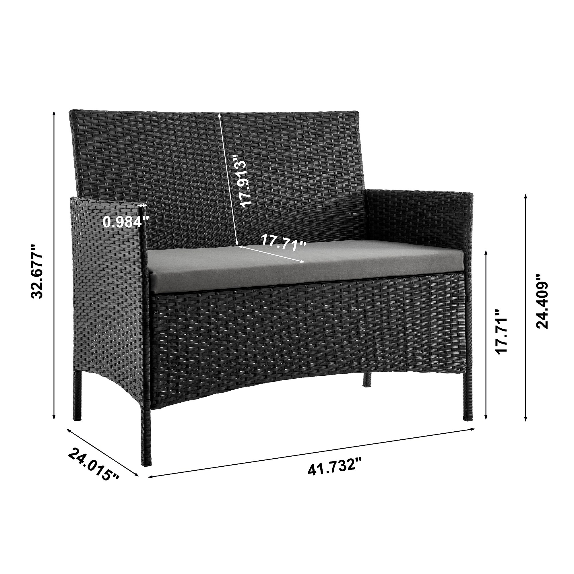 Manhattan Comfort OD-CV008-GY Patio-Conversation-Sets - View #3