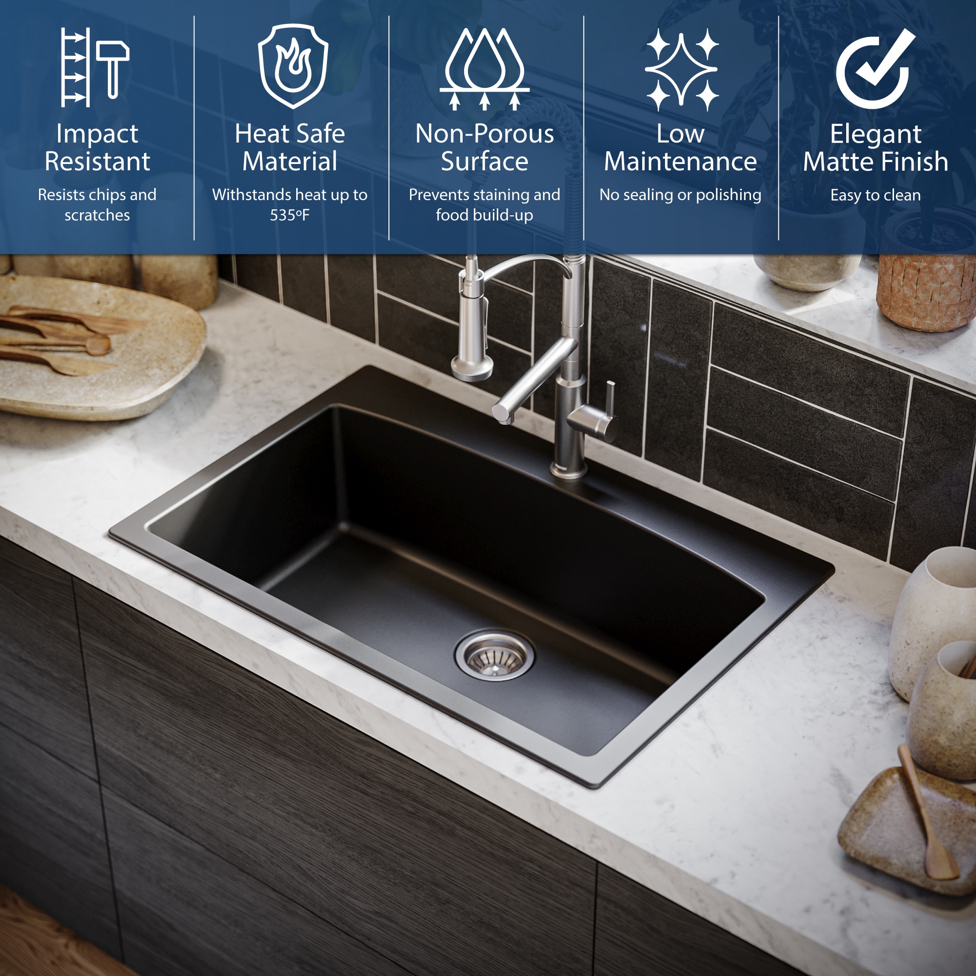 Karran QT-712-BL Kitchen-Sinks - View #6