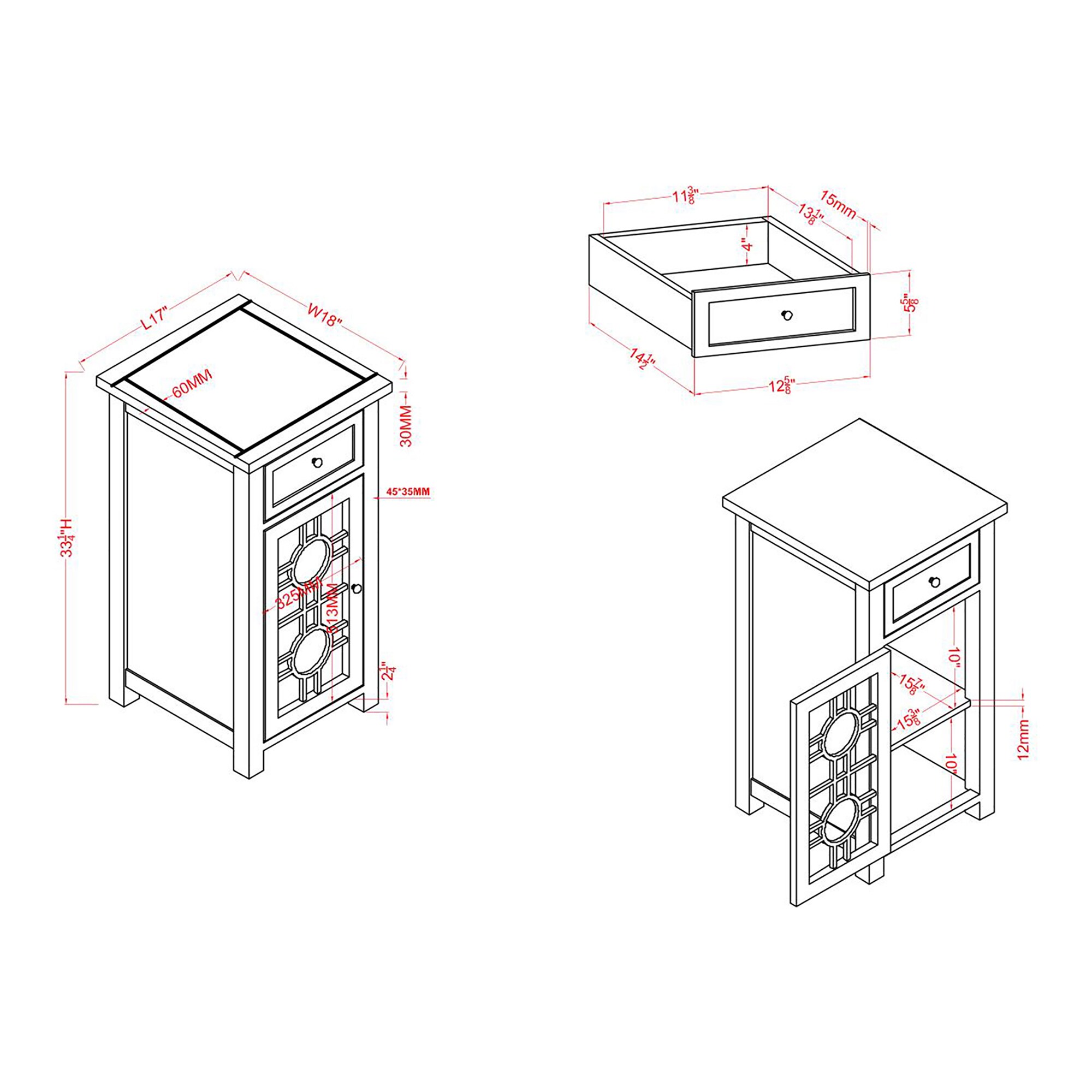 Furniture of America IDF-AC165TL End-Tables - View #8