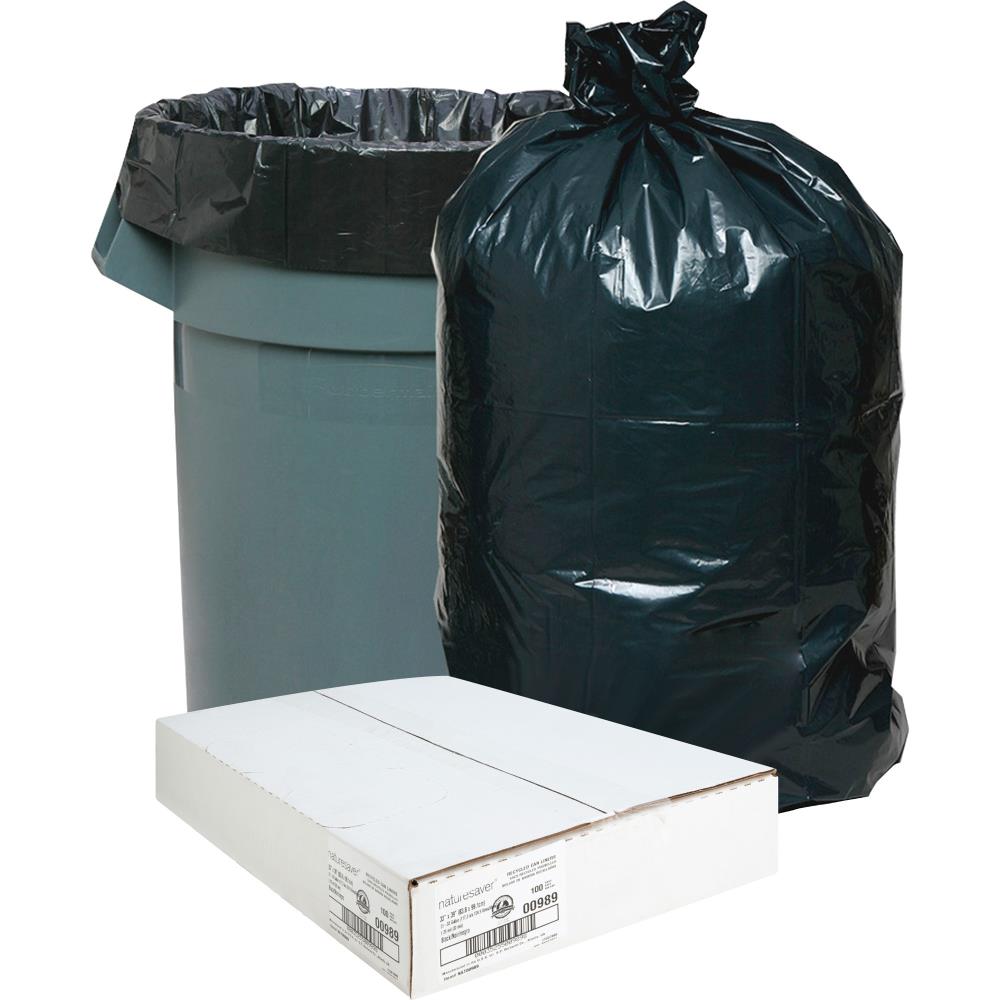 Genuine Joe 60-Gallons Gray Outdoor Polypropylene Can Trash Bag in the Trash  Bags department at