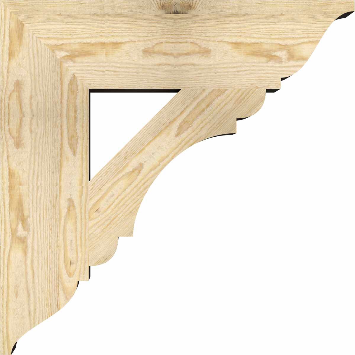 Ekena Millwork BKT06X24X24OLY01RDF Exterior-Brackets-Braces - View #3