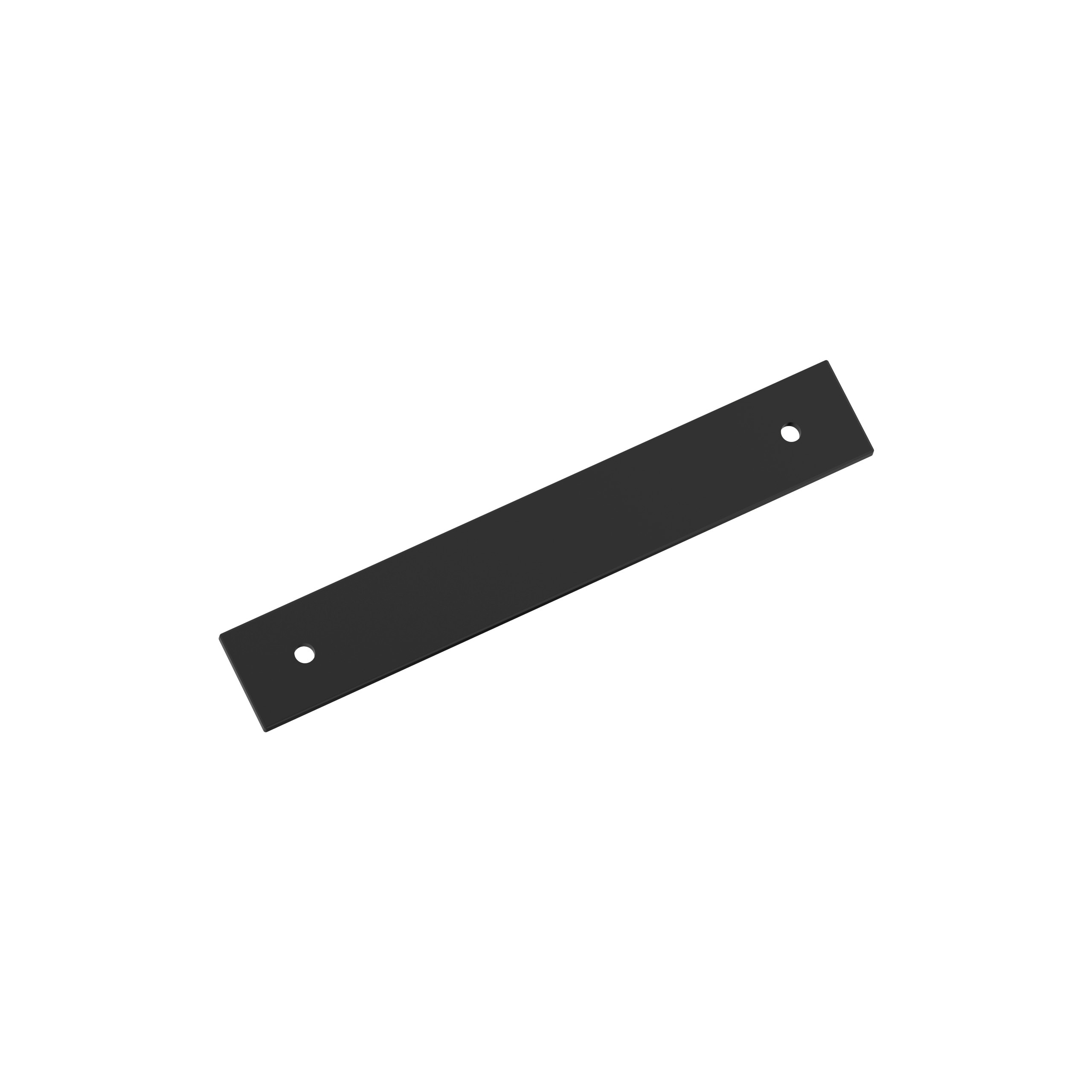 Amerock BP37763MB Matte Black Steel Backplate