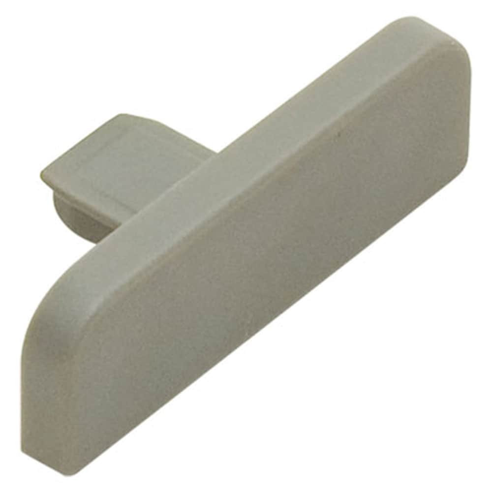 Schluter Systems E26/G Trep-S/-SE 0.406-in W x 1.031-in L Grey PVC End caps Tile Edge Trim