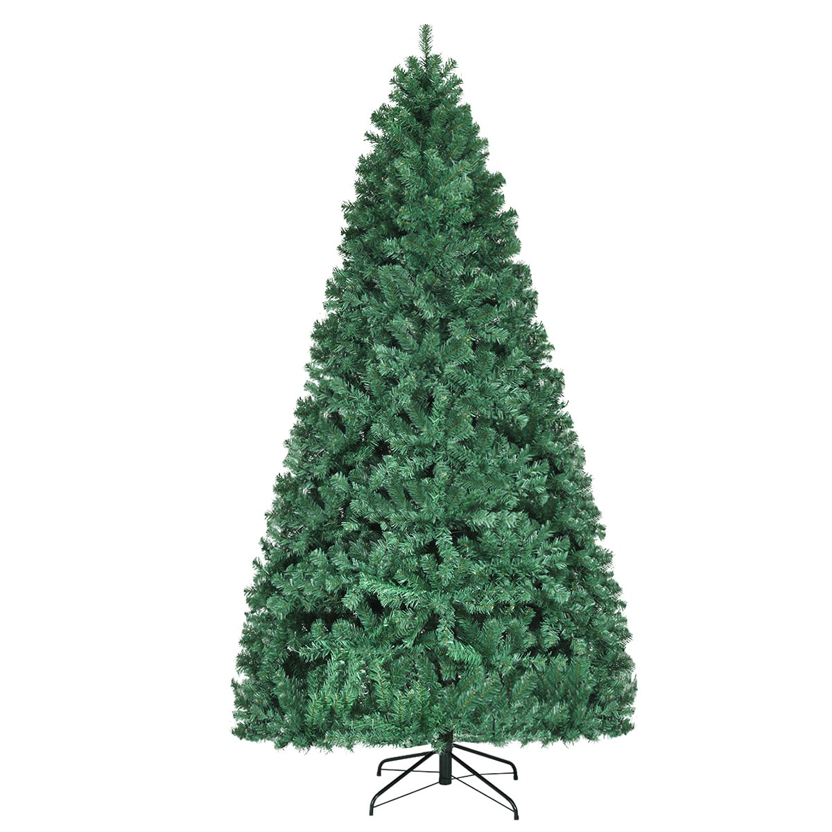 Costway CM20640 8-ft Pre-lit Artificial Christmas Tree with White LED Lights