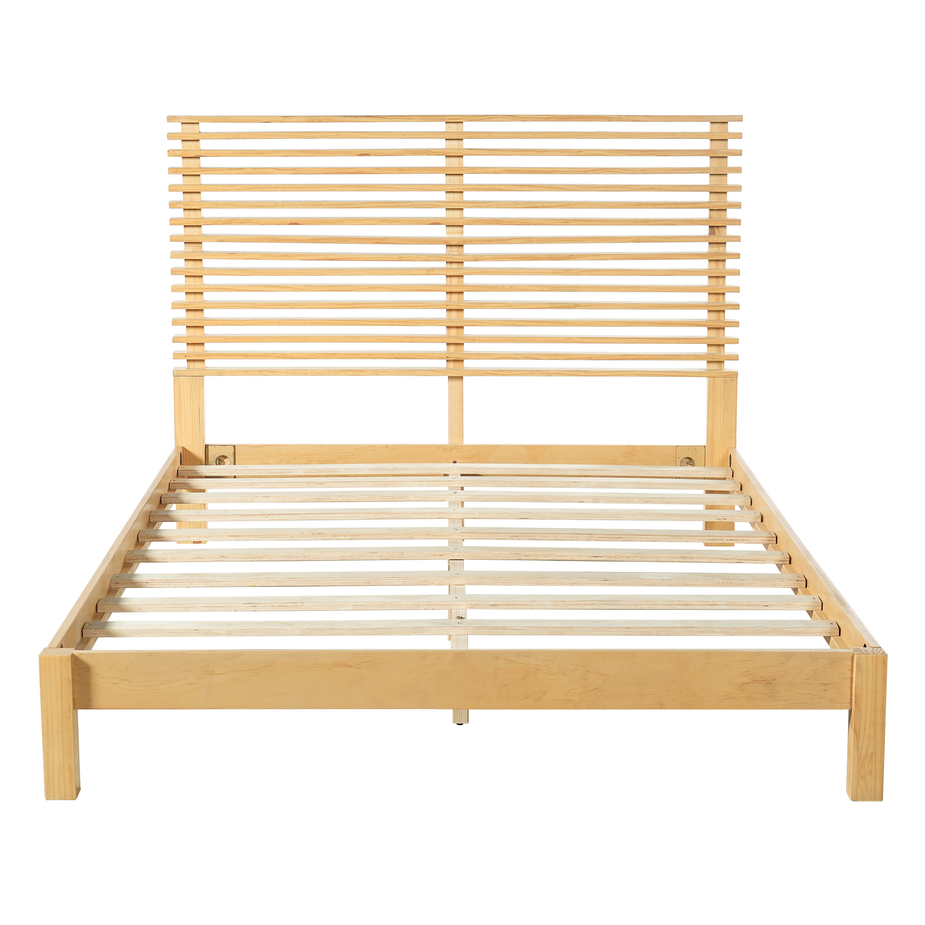 Christopher Knight Home Natural Queen Size Solid Wooden Platform Bed ...