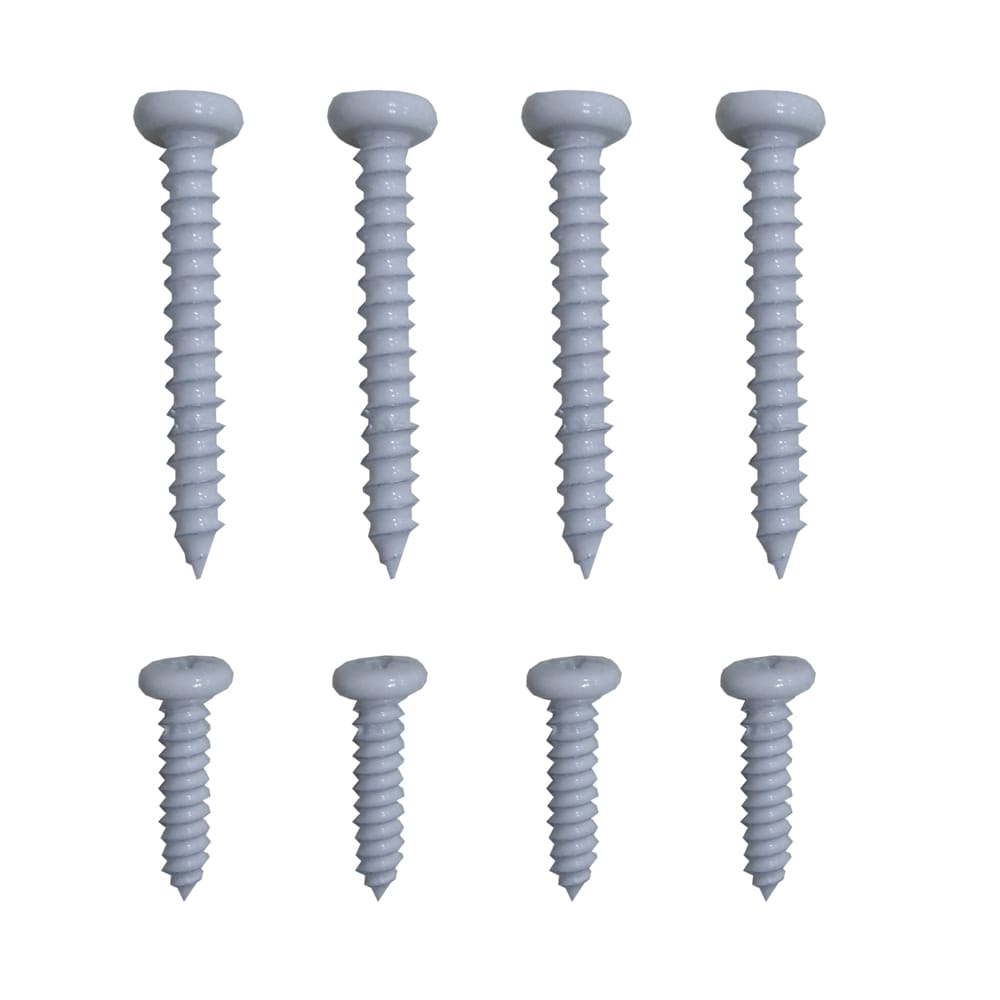 Project Source White Fixed Mount ORB Mounting Screws - 8-Piece - Steel -  Easy Installation in the Wire Closet Hardware department at