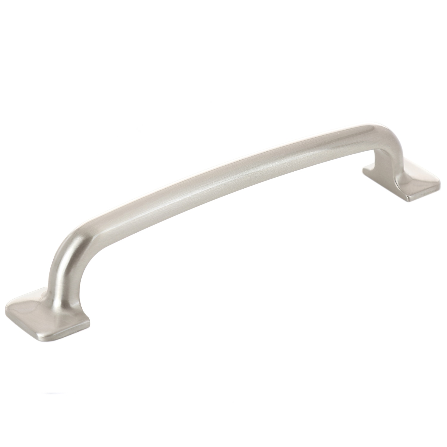 allen + roth ARAMIS 5-1/16-in , 128mm Center to Center Satin Nickel Arch Handle Drawer Pull 6 -Pack