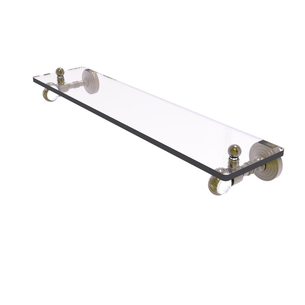 Allied Brass PG-1T-16-ABR Pacific Grove Antique Brass Wall mount Bathroom Shelf ( 16-in x 3.2-in x 5-in )