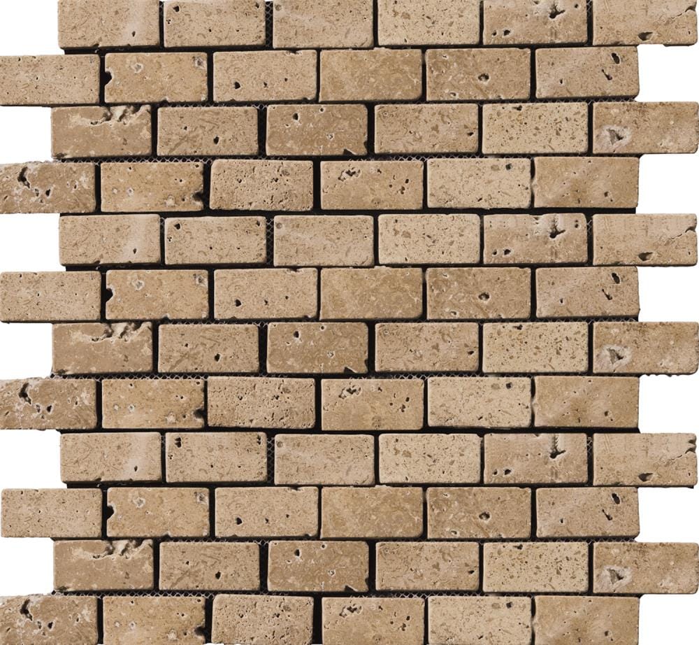 Emser T03TRAVMO1212AOM Travertine Ancient Mocha Natural Stone Travertine Border Tile (12-in x 12-in)