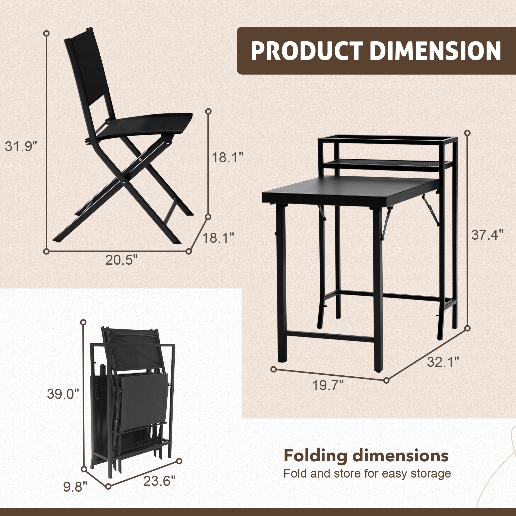 EXTRAUP YHLW2089135479 Patio-Conversation-Sets - View #3