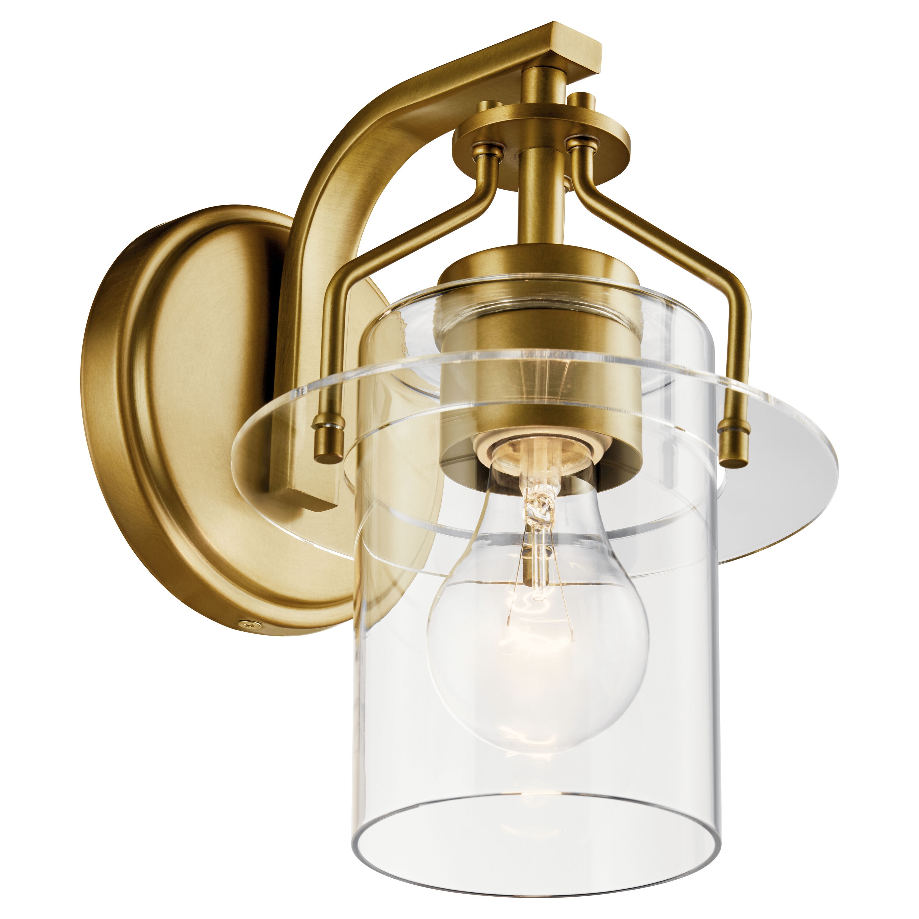 Kichler 55077NBR Everett 6.5-in 1 -Light Gold Industrial Vanity light