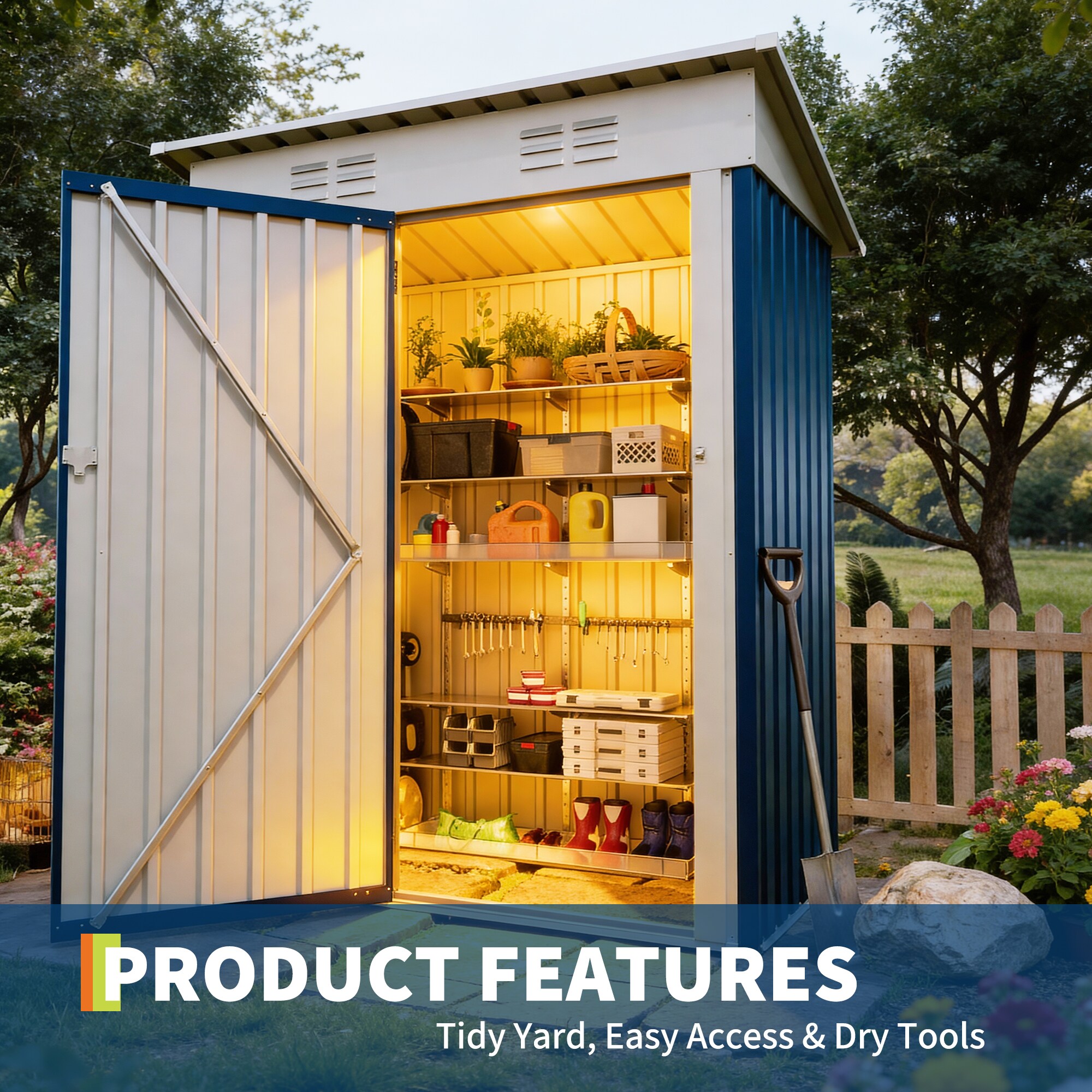 IdealHouse C178WLZLNUJD Metal-Storage-Buildings-Sheds - View #7