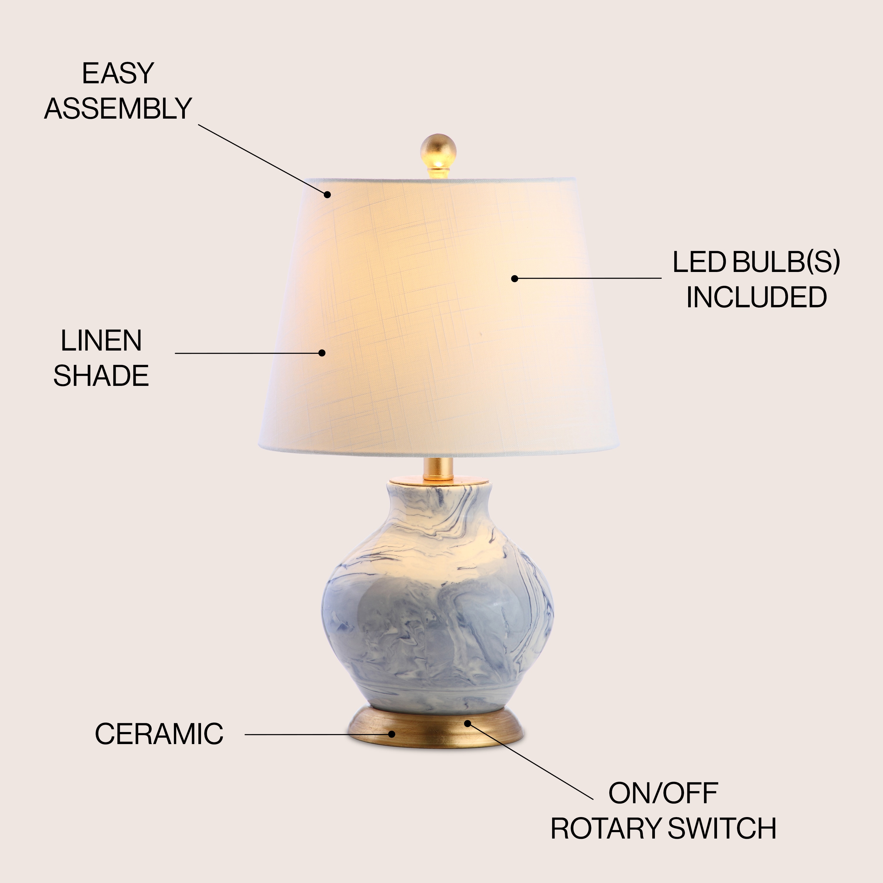 JONATHAN  Y JYL3007A Table-Lamps - View #3