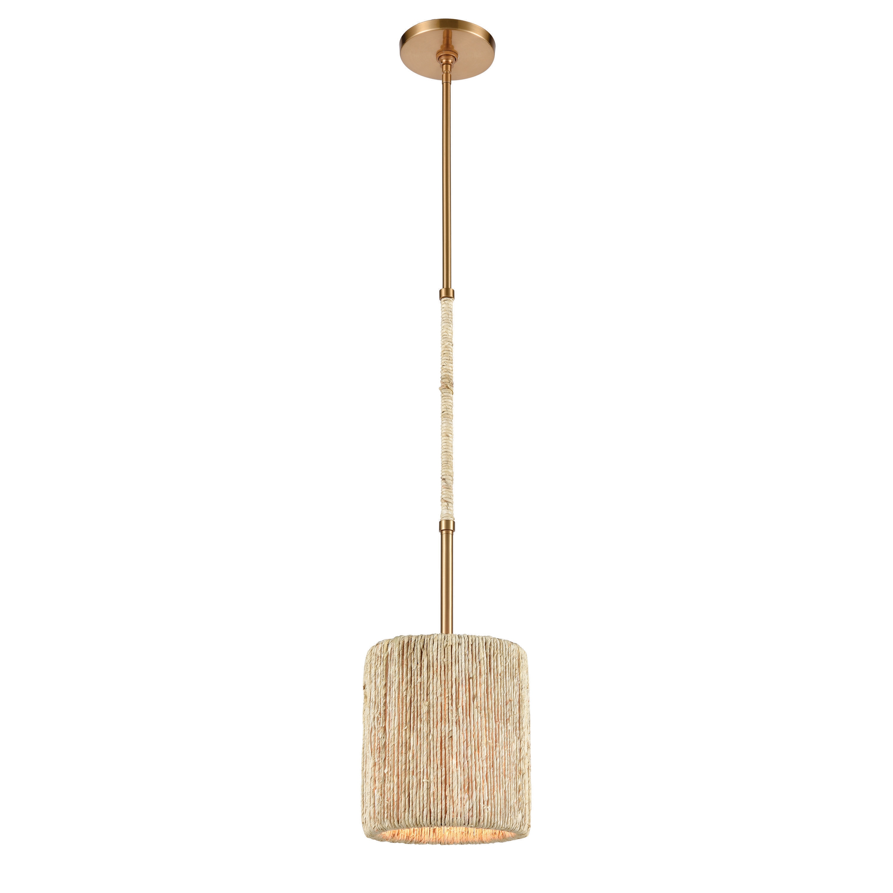Westmore by ELK Lighting LWPN-210920044 Raleigh Satin Brass Transitional Bell Mini Hanging Pendant light