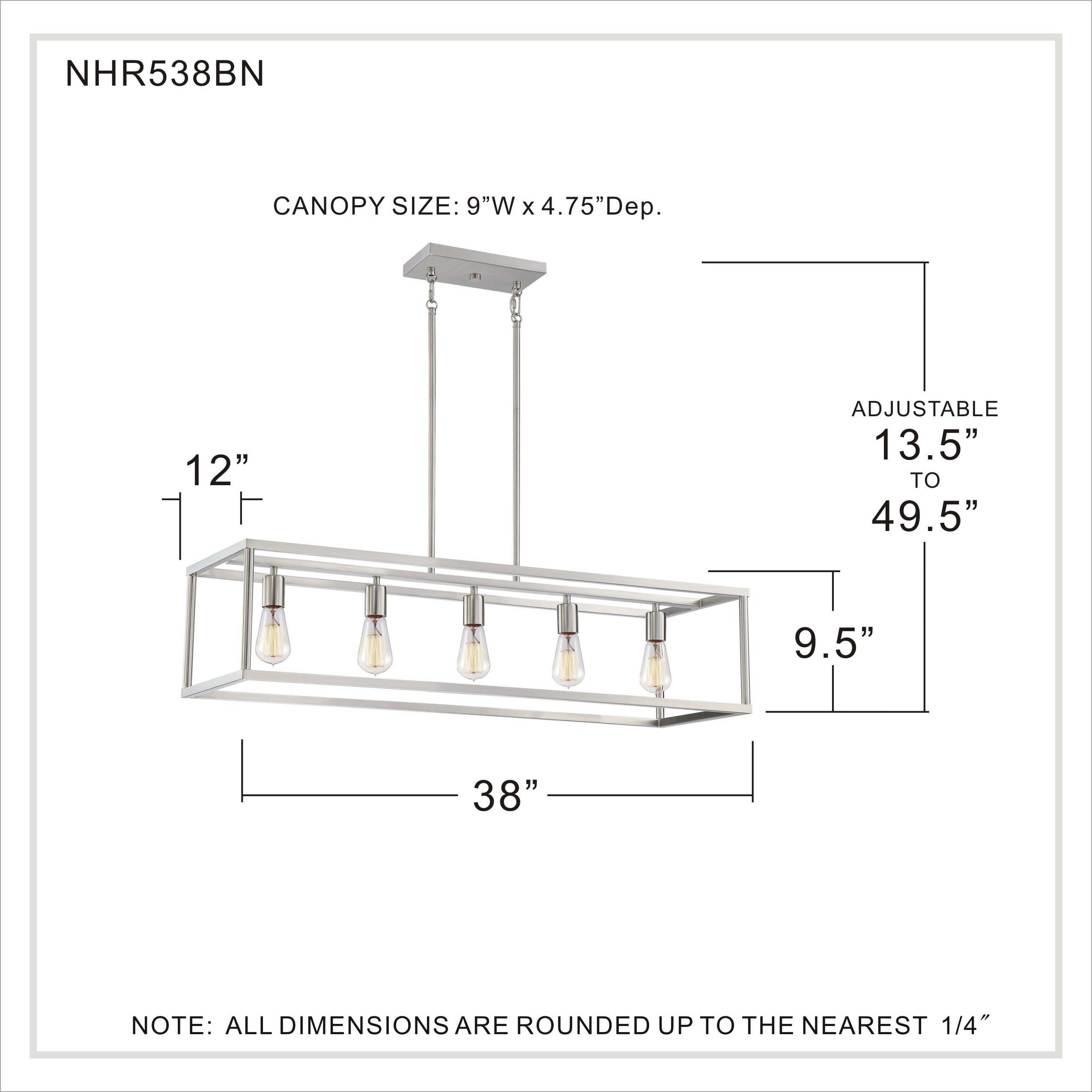 Quoizel New Harbor 5-Light Brushed Nickel Farmhouse Damp Rated ...