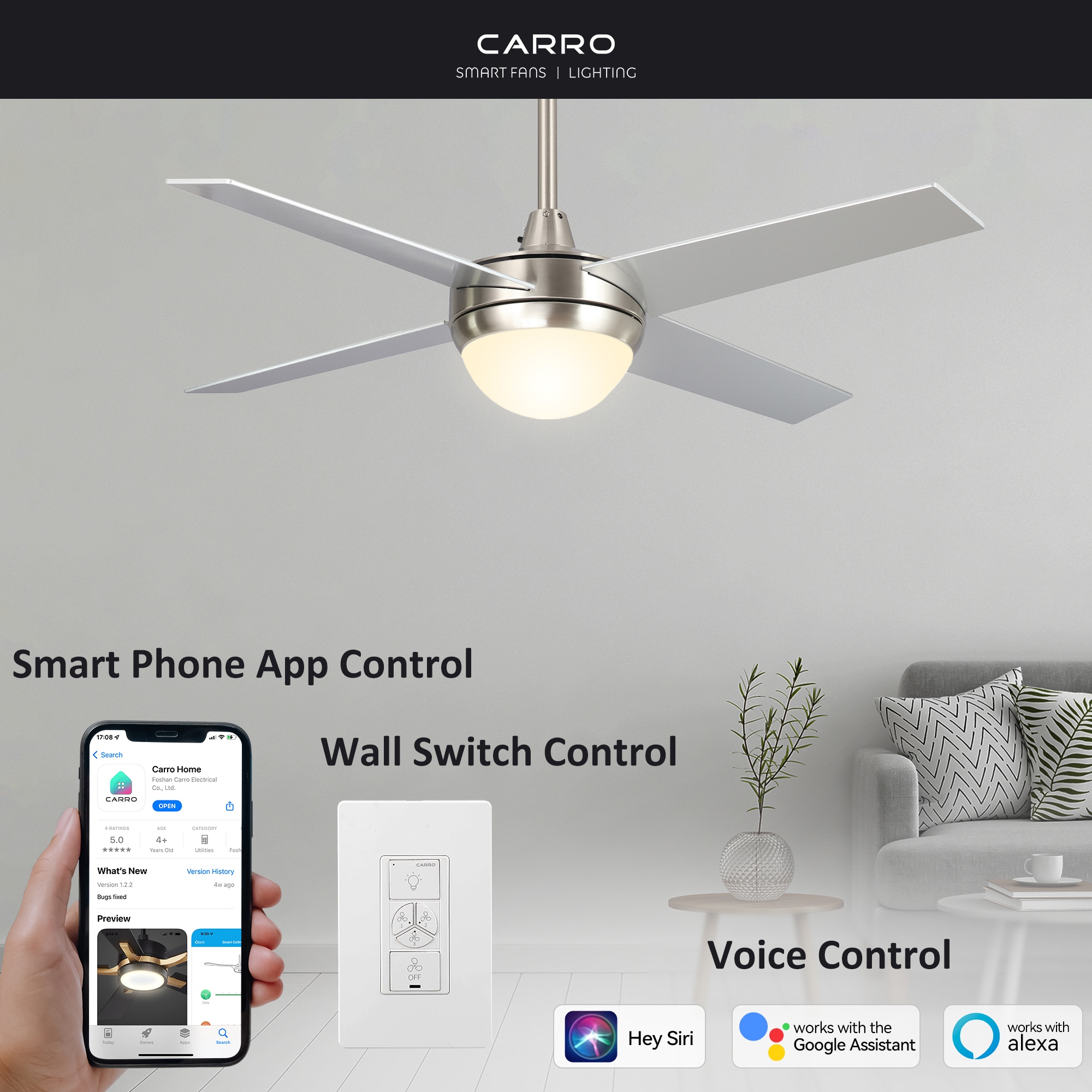 CARRO USA LWGS-524C-L11-SC-1 Ceiling-Fans - View #2