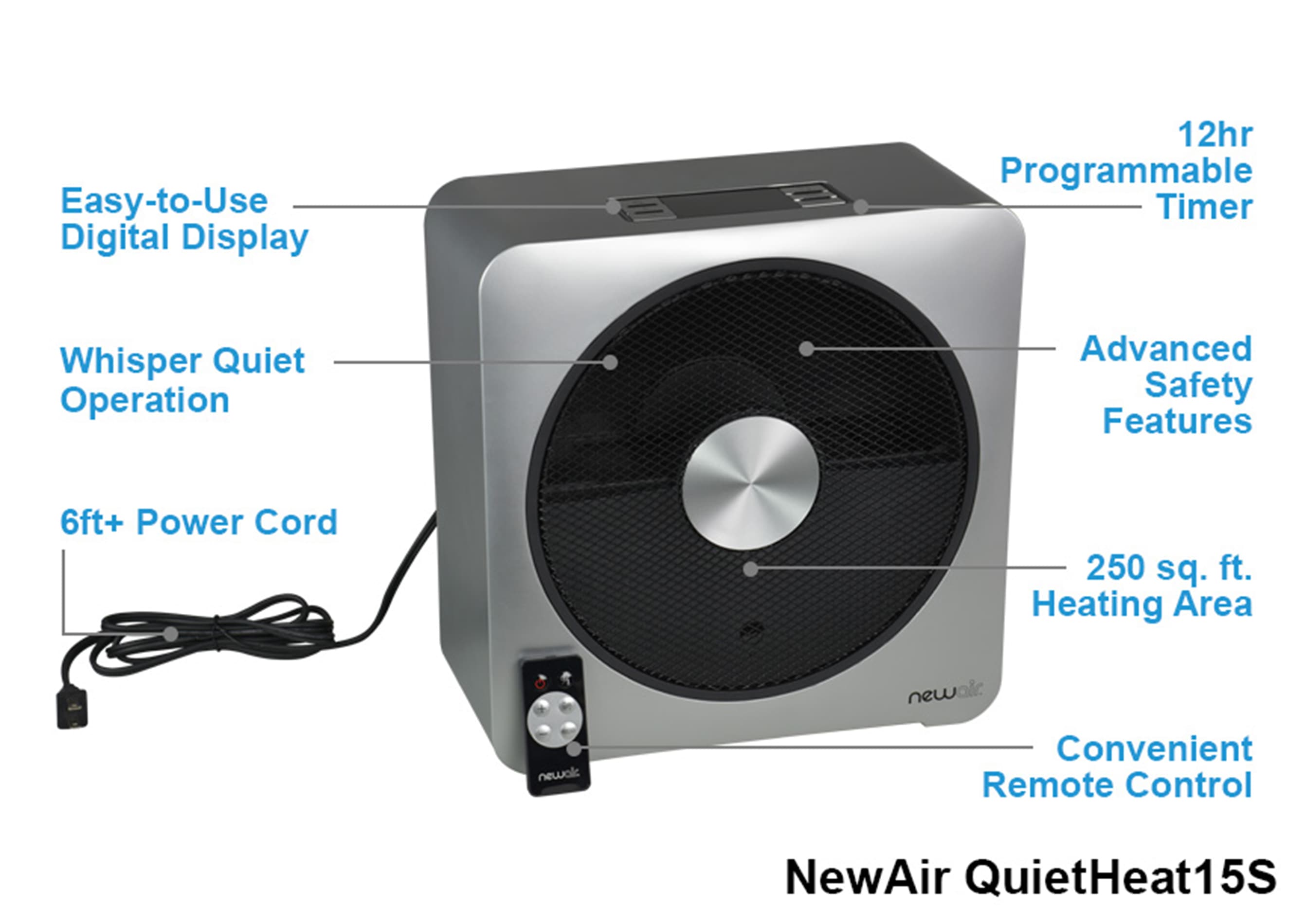 NewAir QUIETHEAT15S Portable-Electric-Heat - View #6