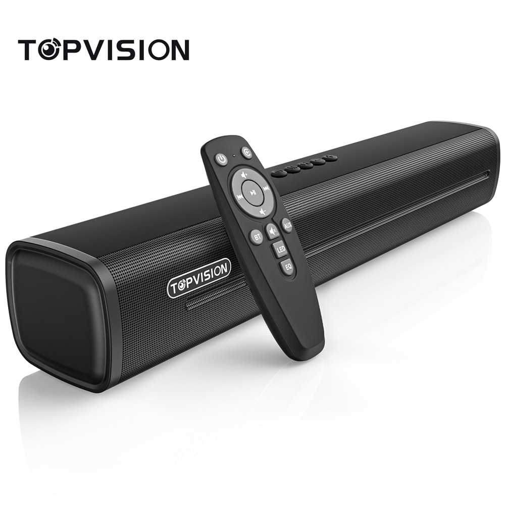 TOPVISION Speaker 2.1ch Sound Bar for TV Bluetooth 5.4 Sound Bar with Subwoofer