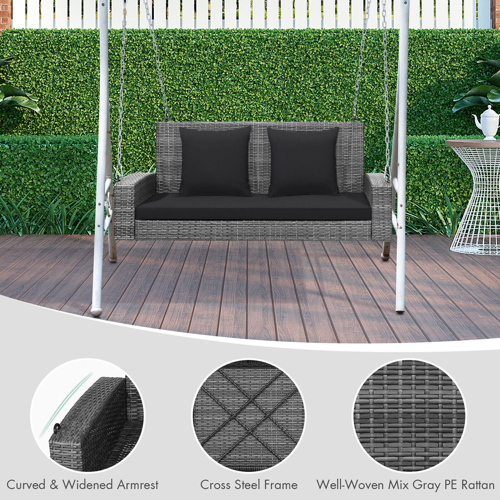Clihome CWCH-HW69AD619DK Swing-Gliders - View #7