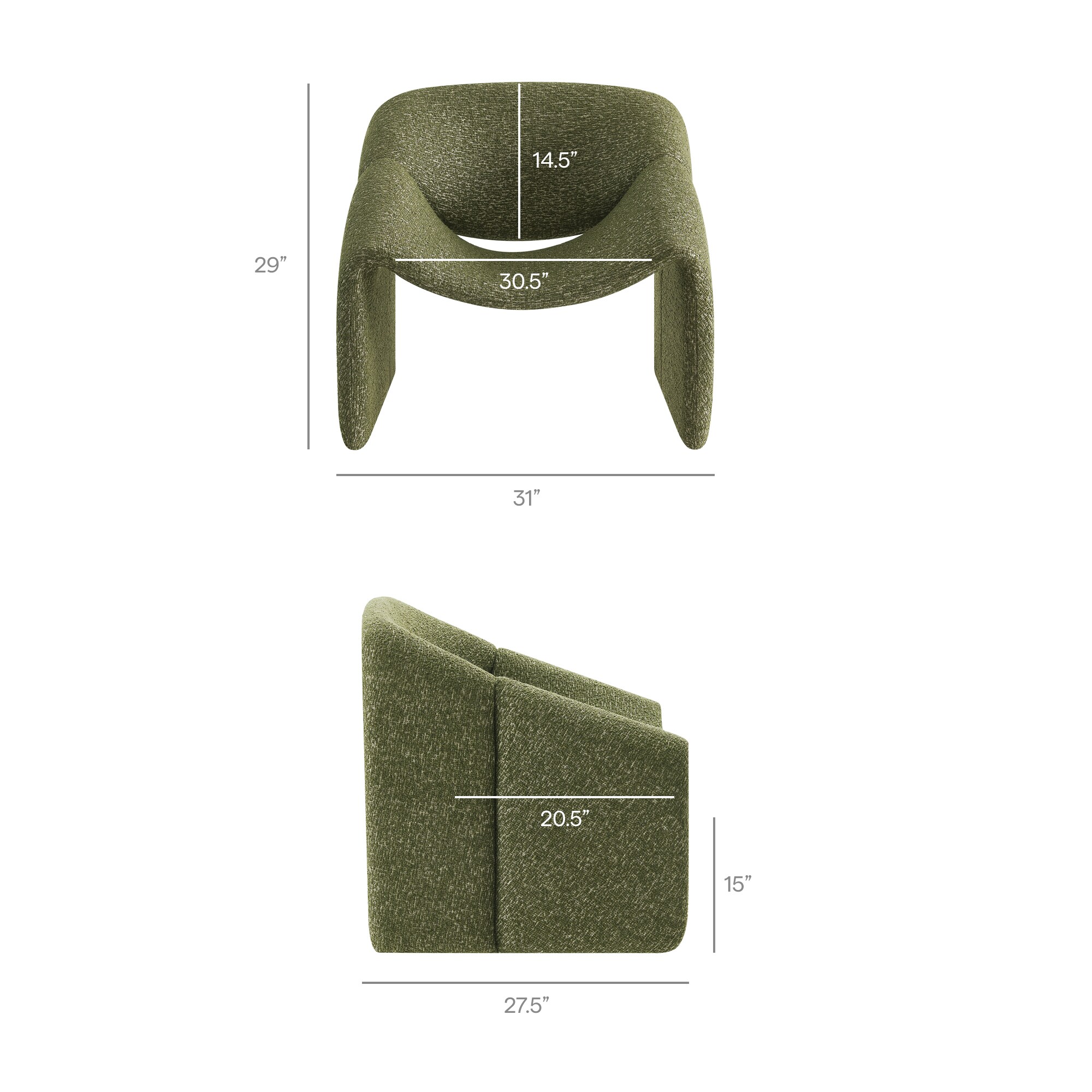 Modway EEI-7907-OLI chairs - View #3