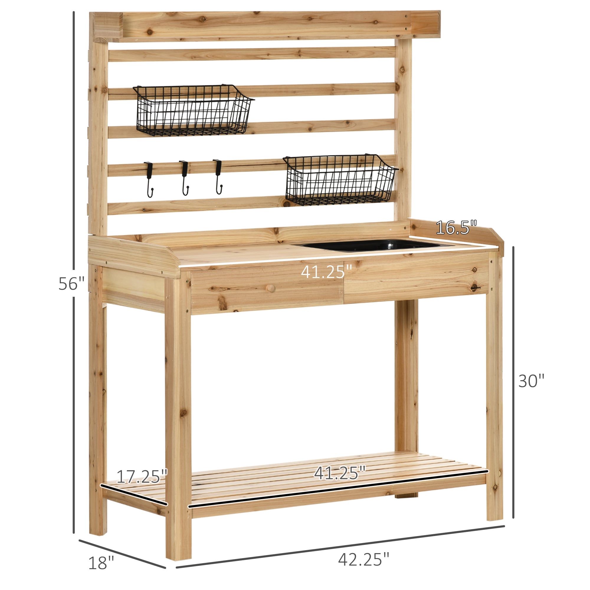 AHIOU HOME ZAAHG-P174501PB Potting-Benches - View #8