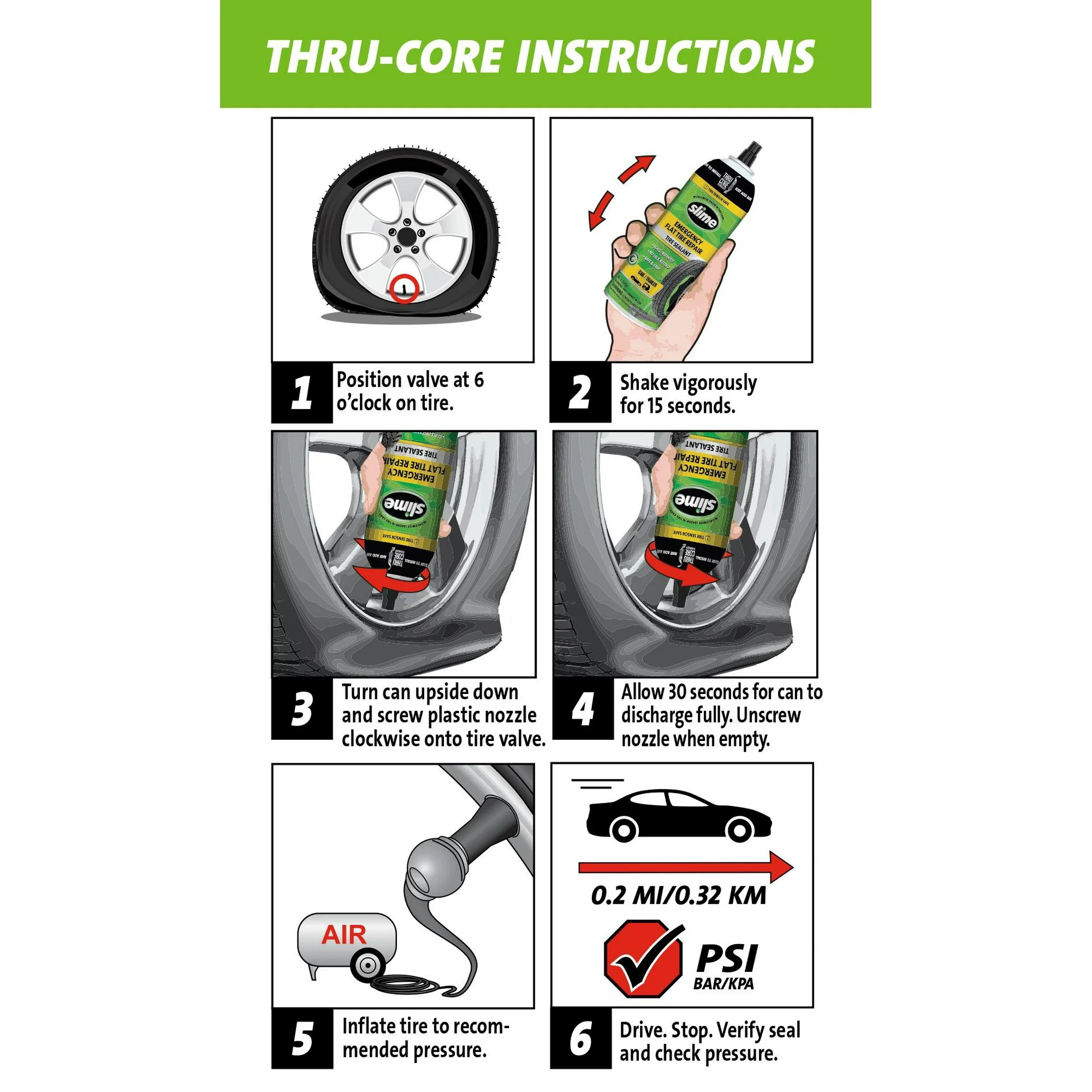 Slime 60187 Liquid-Aerosol-Tire-Repair - View #6