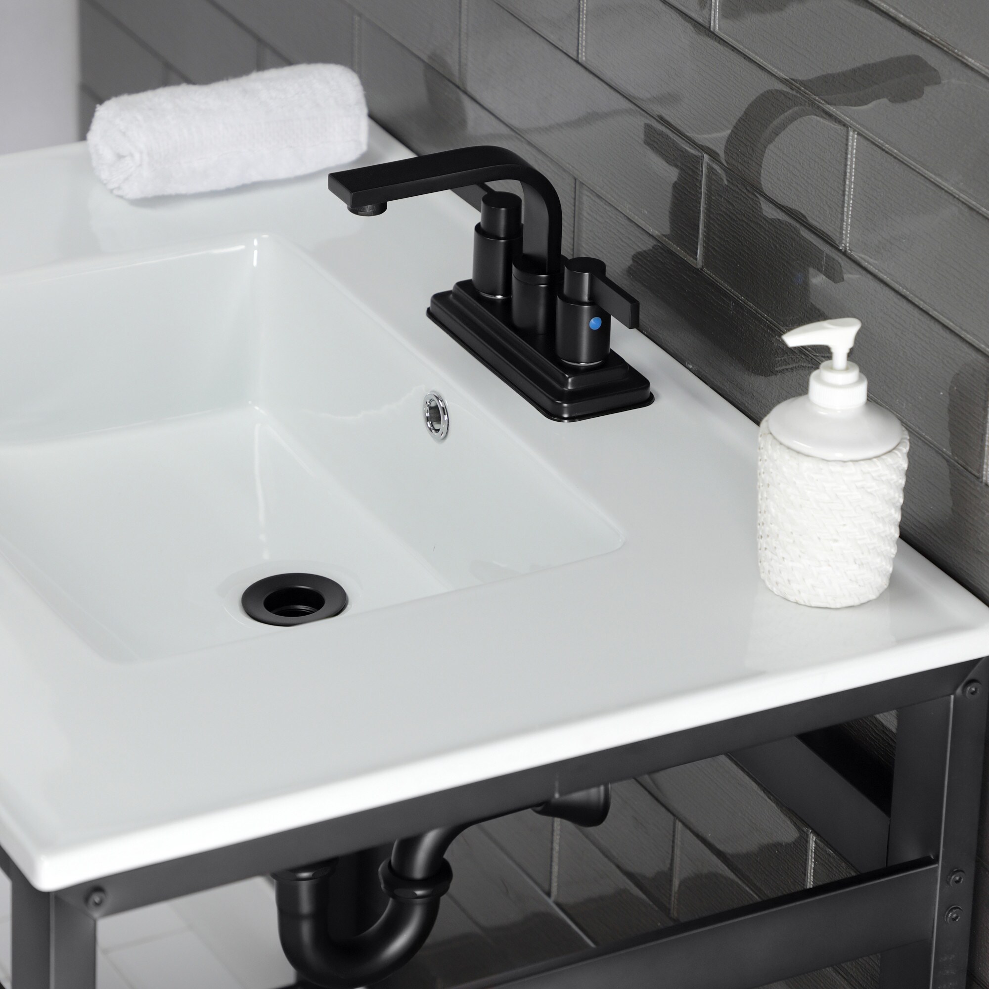 Kingston Brass WLVWP3122W4B0 Bath-Sink - View #8