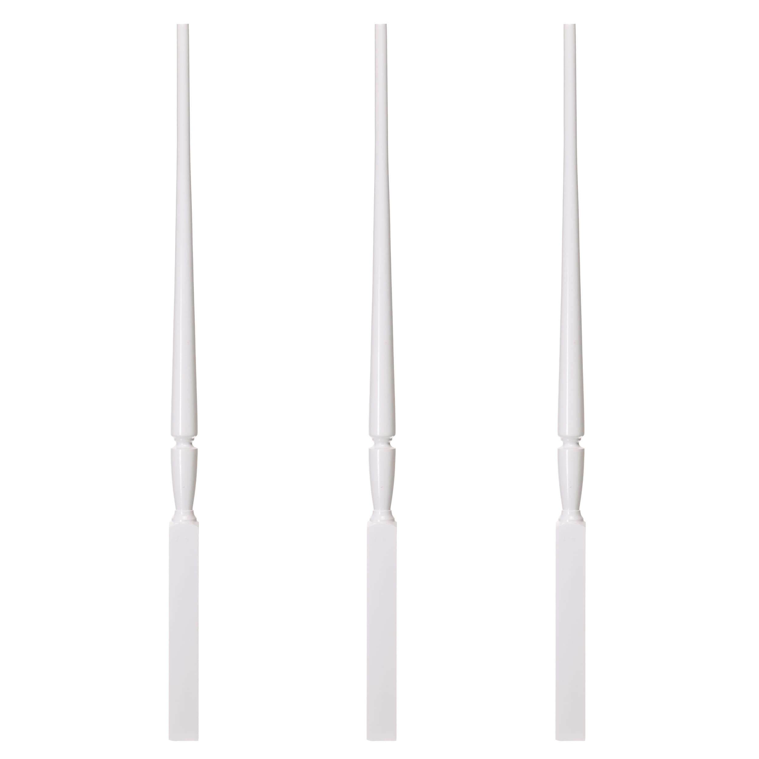 RELIABILT WG2015PL41PRM 41-in x 1.75-in Primed Pin Top Poplar Turned Stair Baluster (3-Pack)