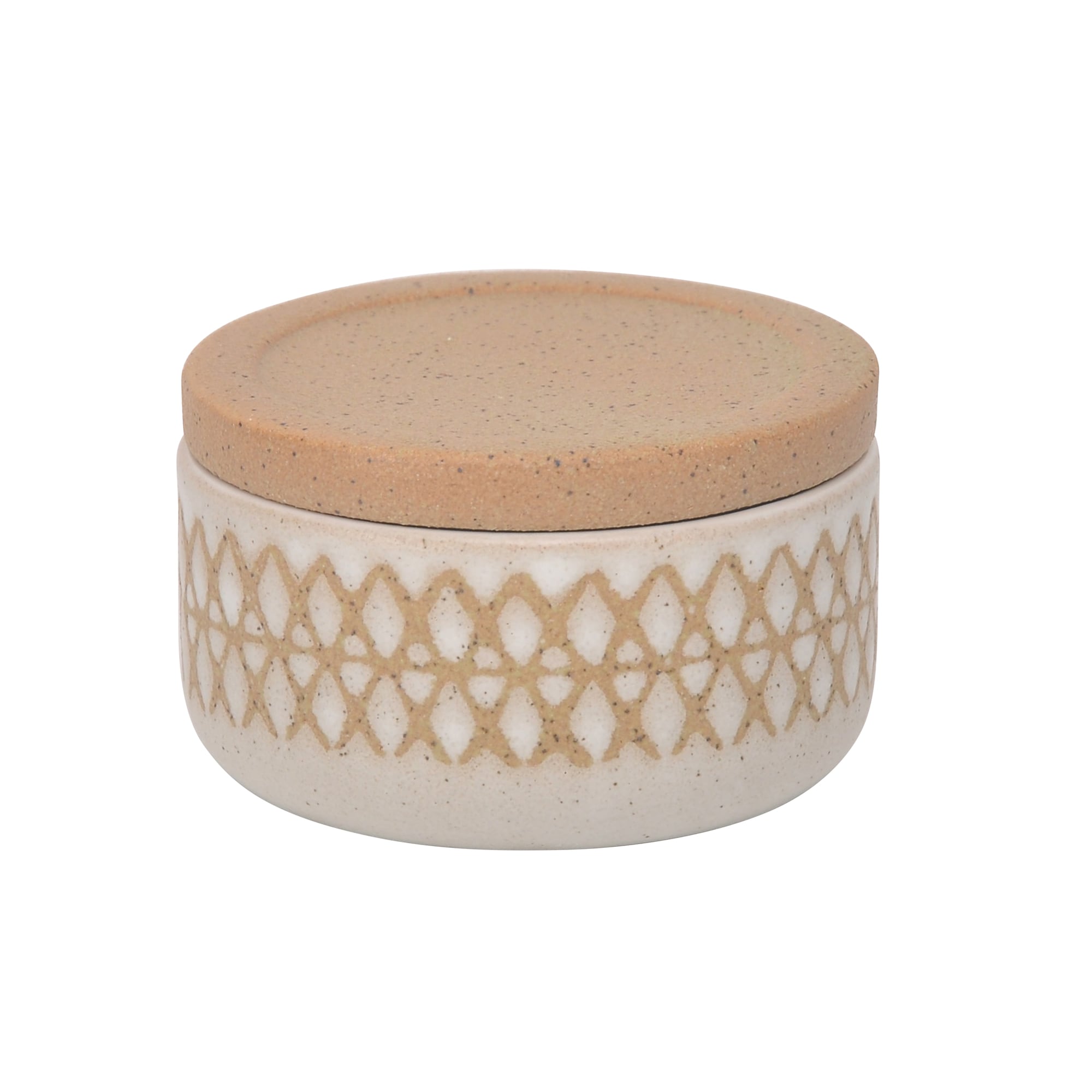 Sagebrook Home 15429-01 Off-white Glass Modern Decorative Jar